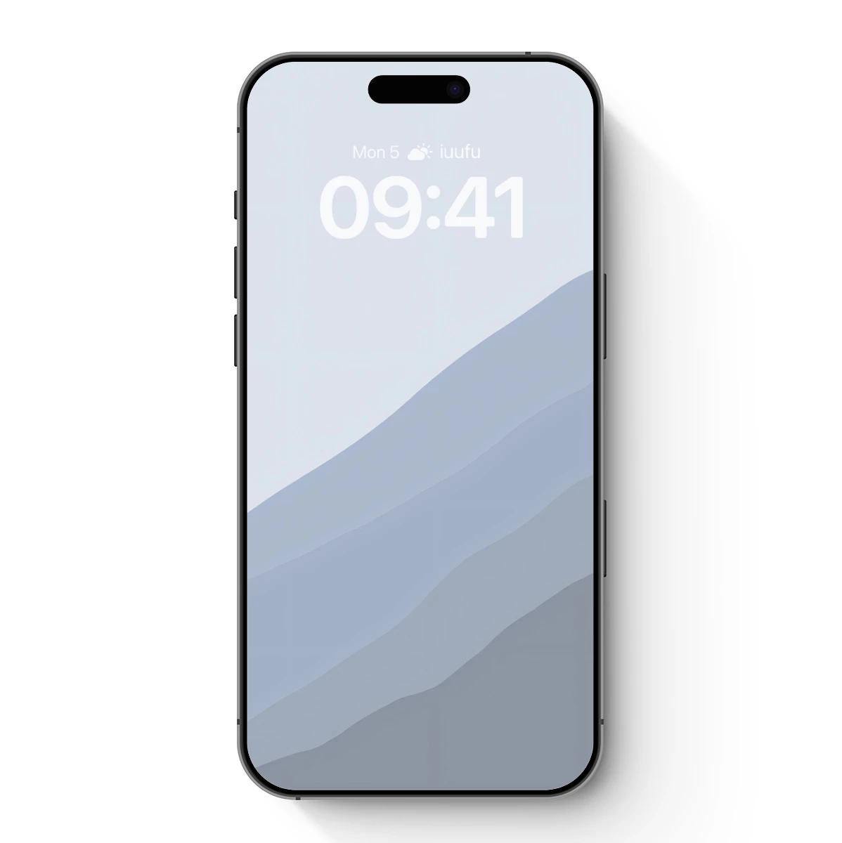 Layered Mountain Serenity: Minimalist Landscape Art