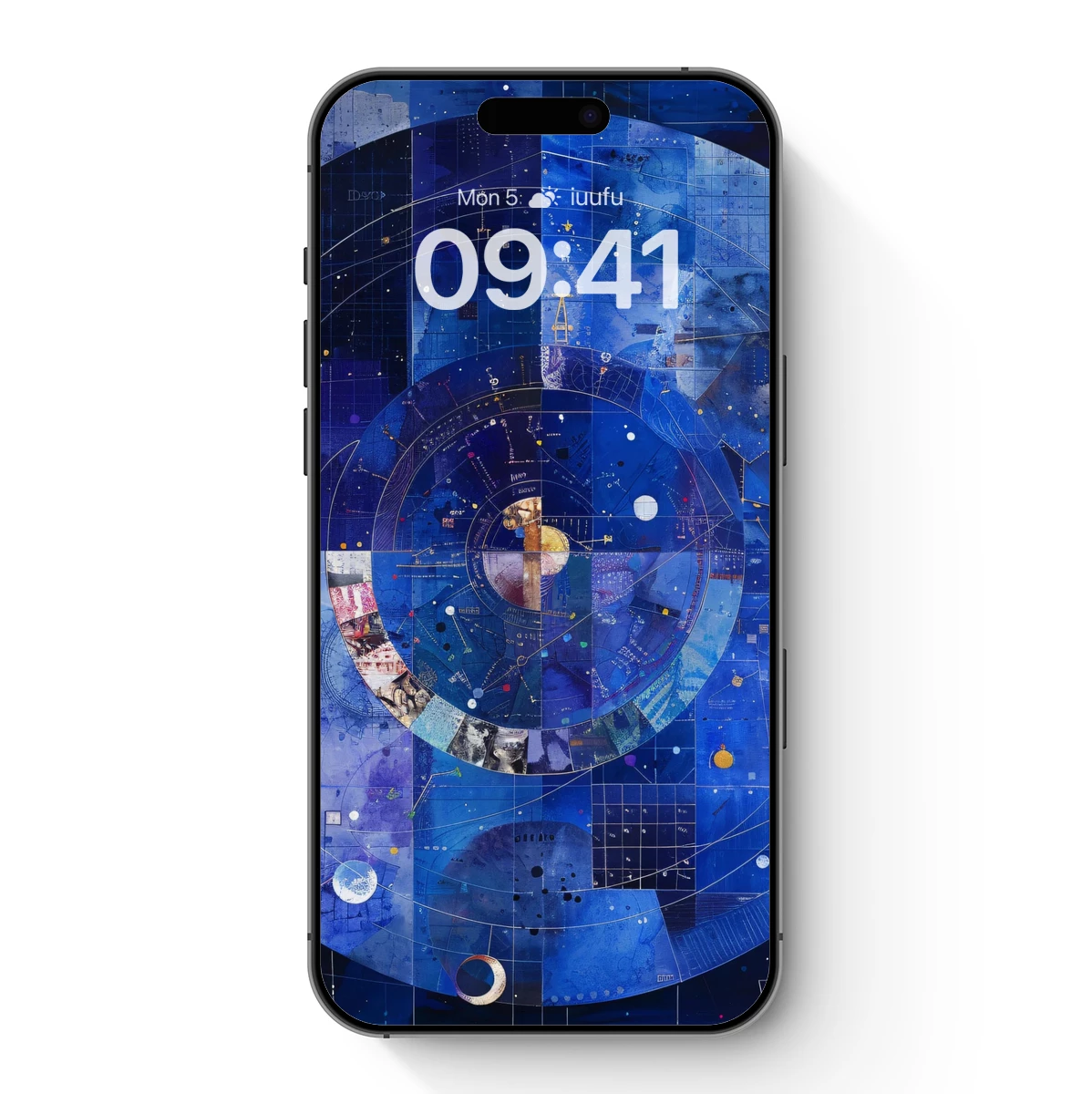 Cosmic Mandala: Celestial Harmony in Blue