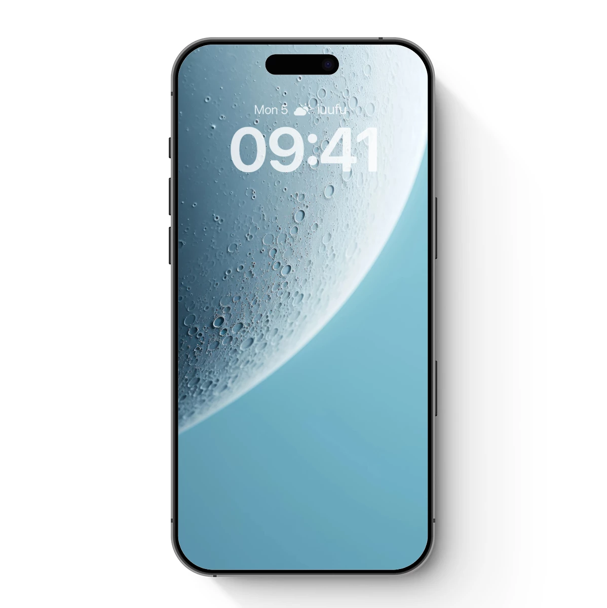 Dew-Drenched Sphere: Minimalist Blue Elegance Dew-Drenched Sphere: Minimalist Blue Elegance