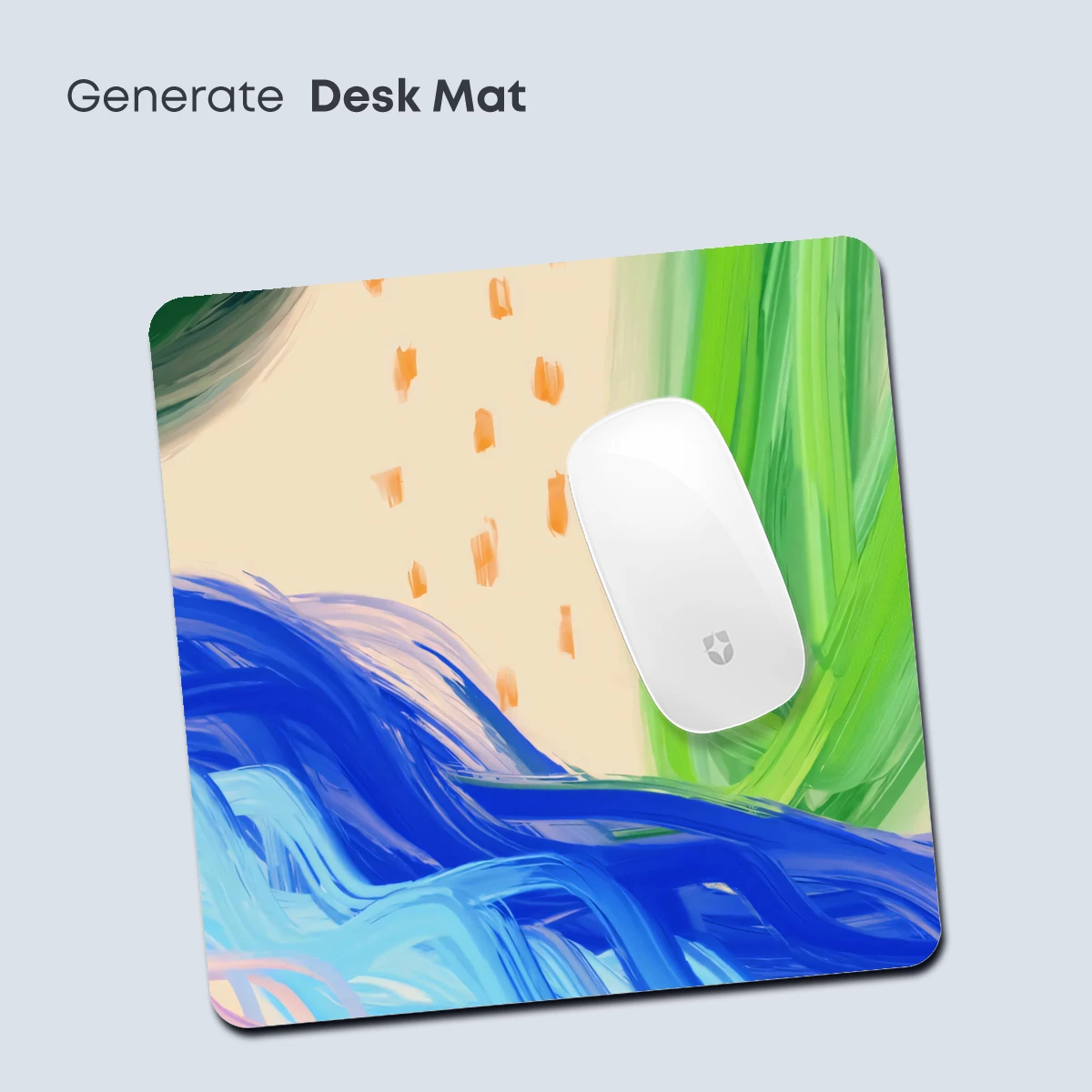 Abstract Flow: Blue and Green Brushstrokes Dance - Image 4