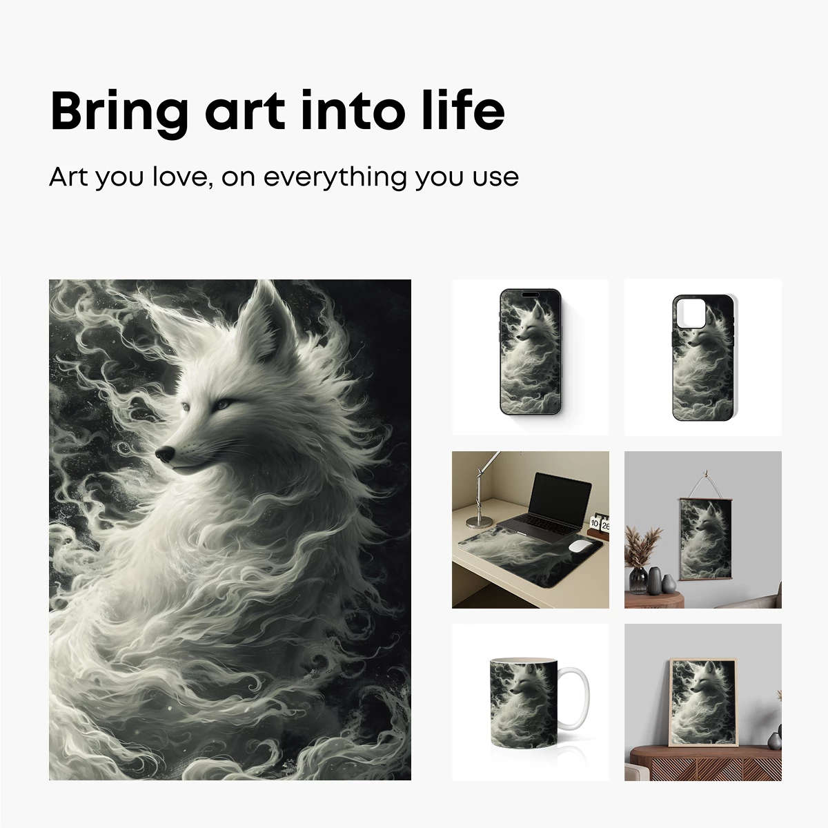 Ethereal Fox in Misty Dreamscape - Image 2