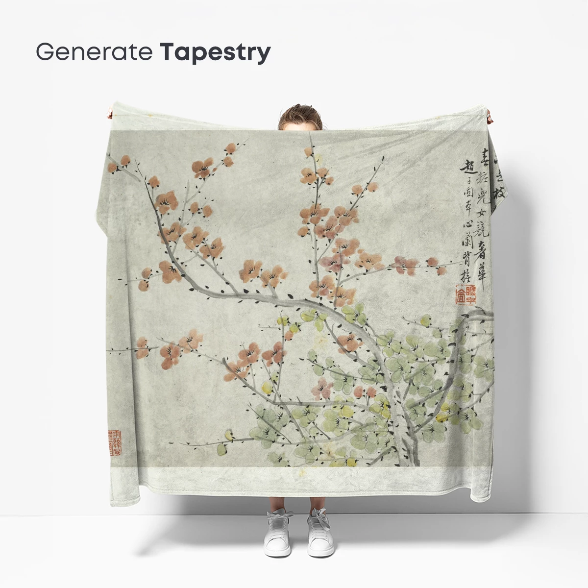 Blossoming Branches in Soft Hues: A Delicate Floral Artistry - Image 5