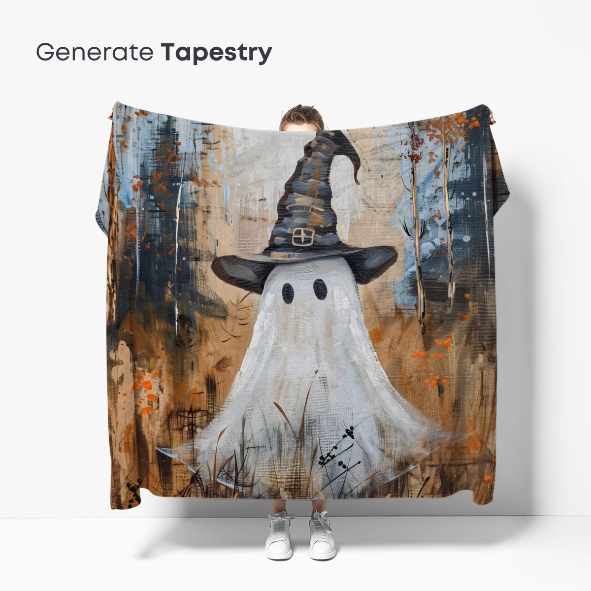 Ghostly Witch in Autumn Woods - Image 5