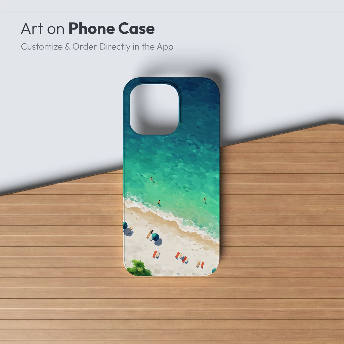 Aqua Serenity: Beachside Bliss in Digital Artistry - Image 3