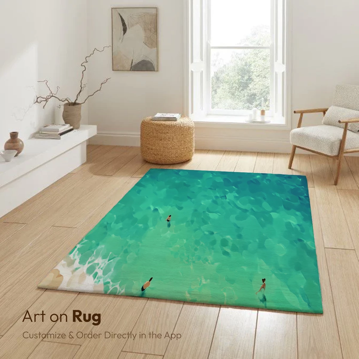 Aqua Serenity: Beachside Bliss in Digital Artistry - Image 6