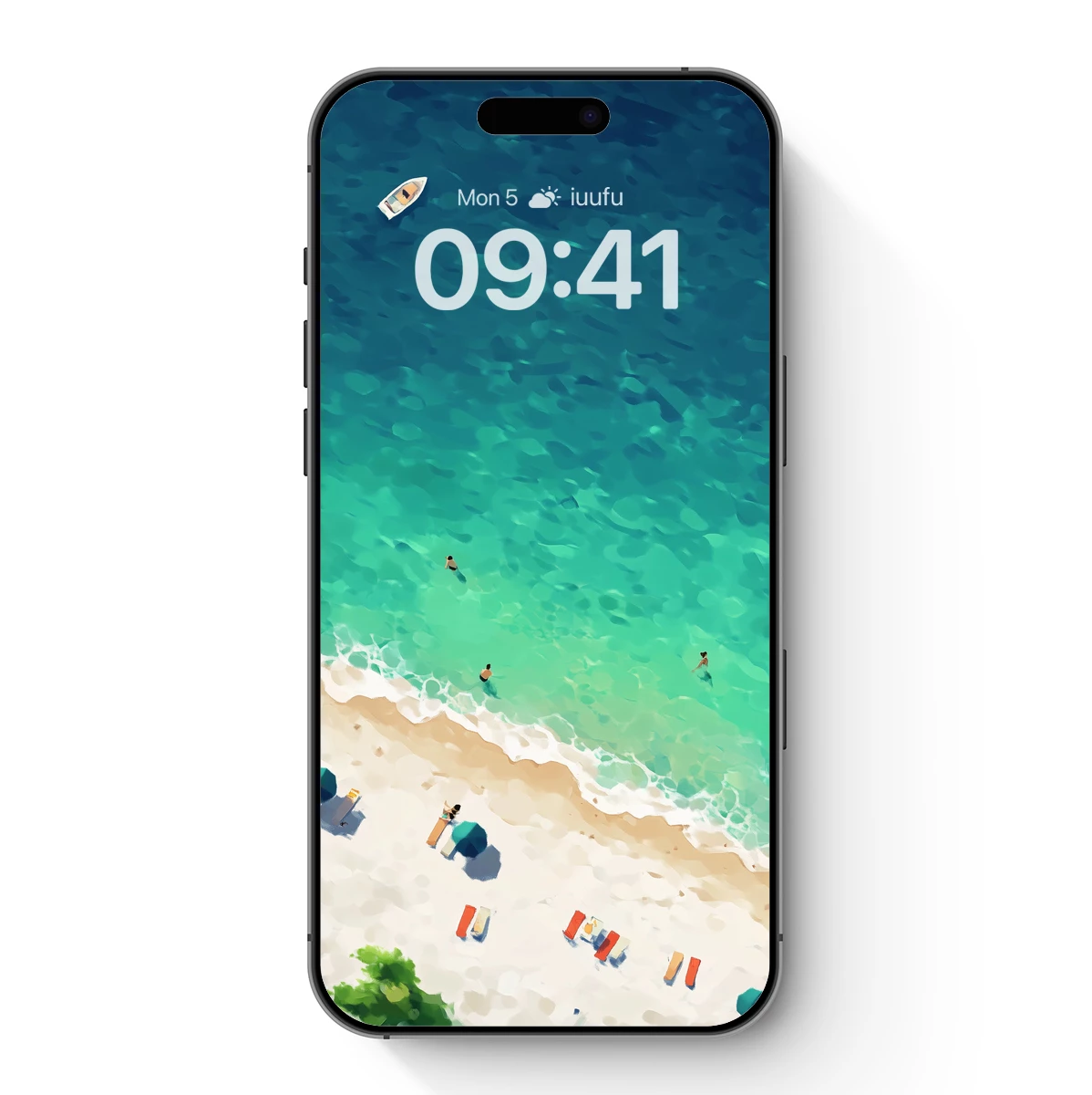 Aqua Serenity: Beachside Bliss in Digital Artistry