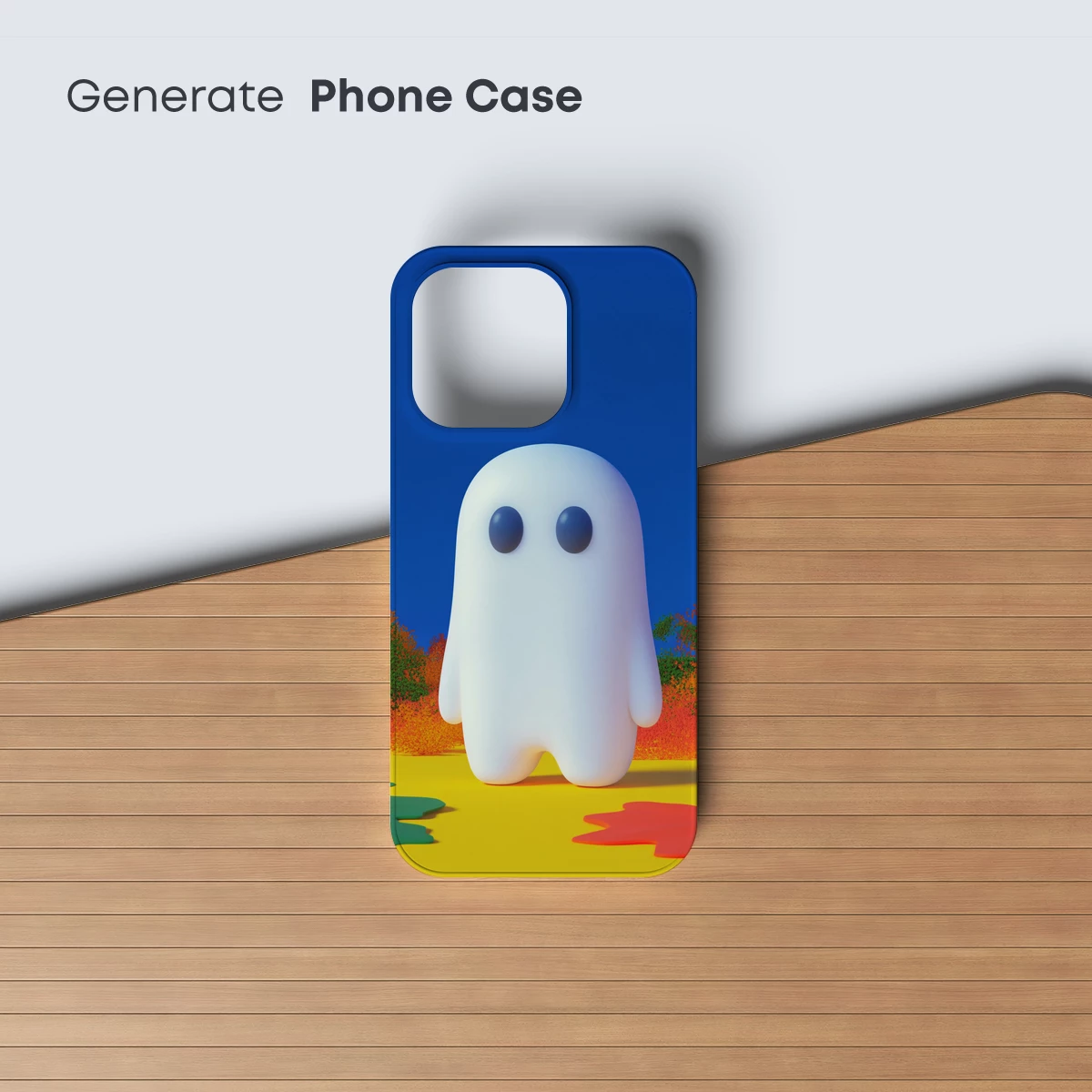 Cute Ghost in Autumn Wonderland - Image 3