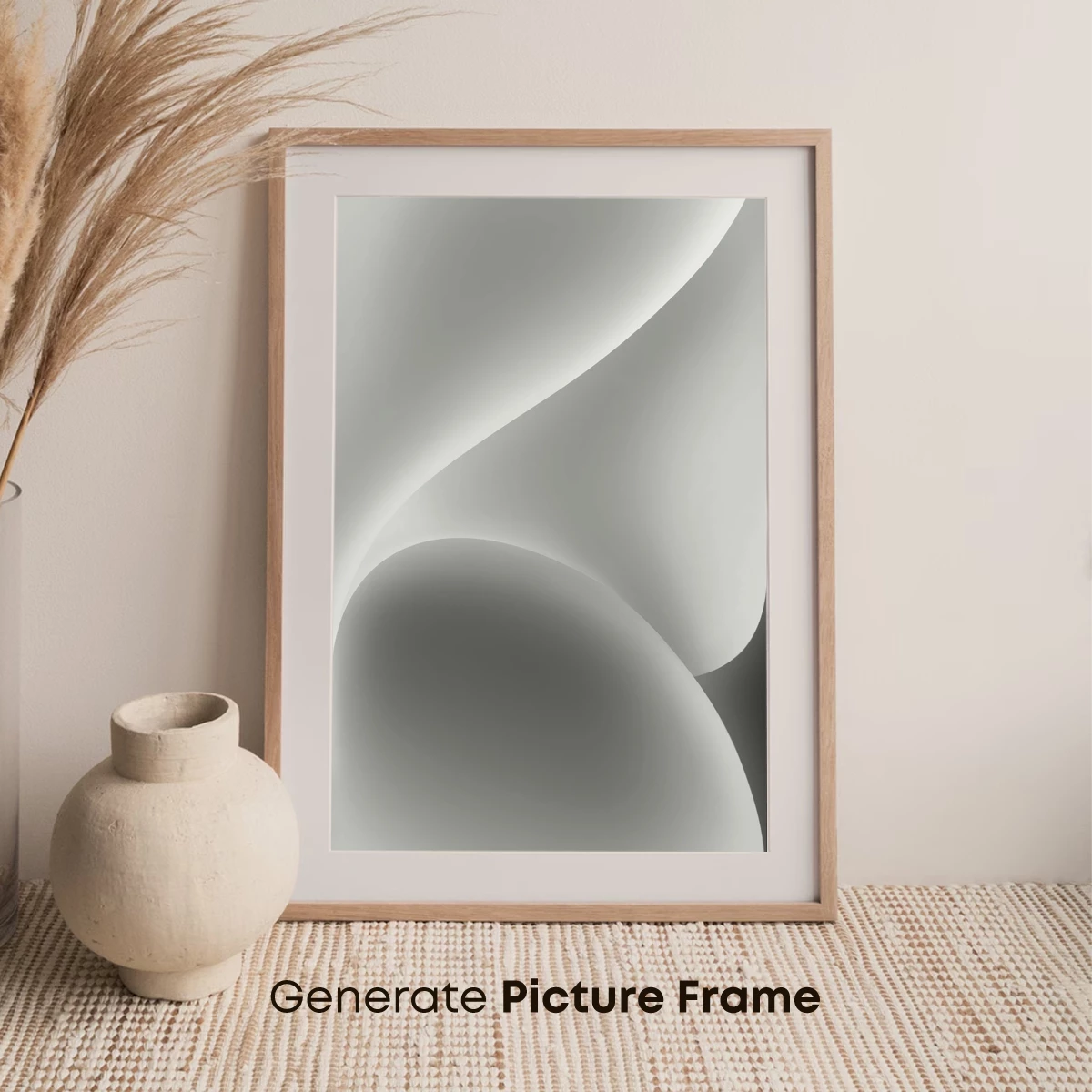 Ethereal Flow: Monochrome Curves in Harmony - Image 7
