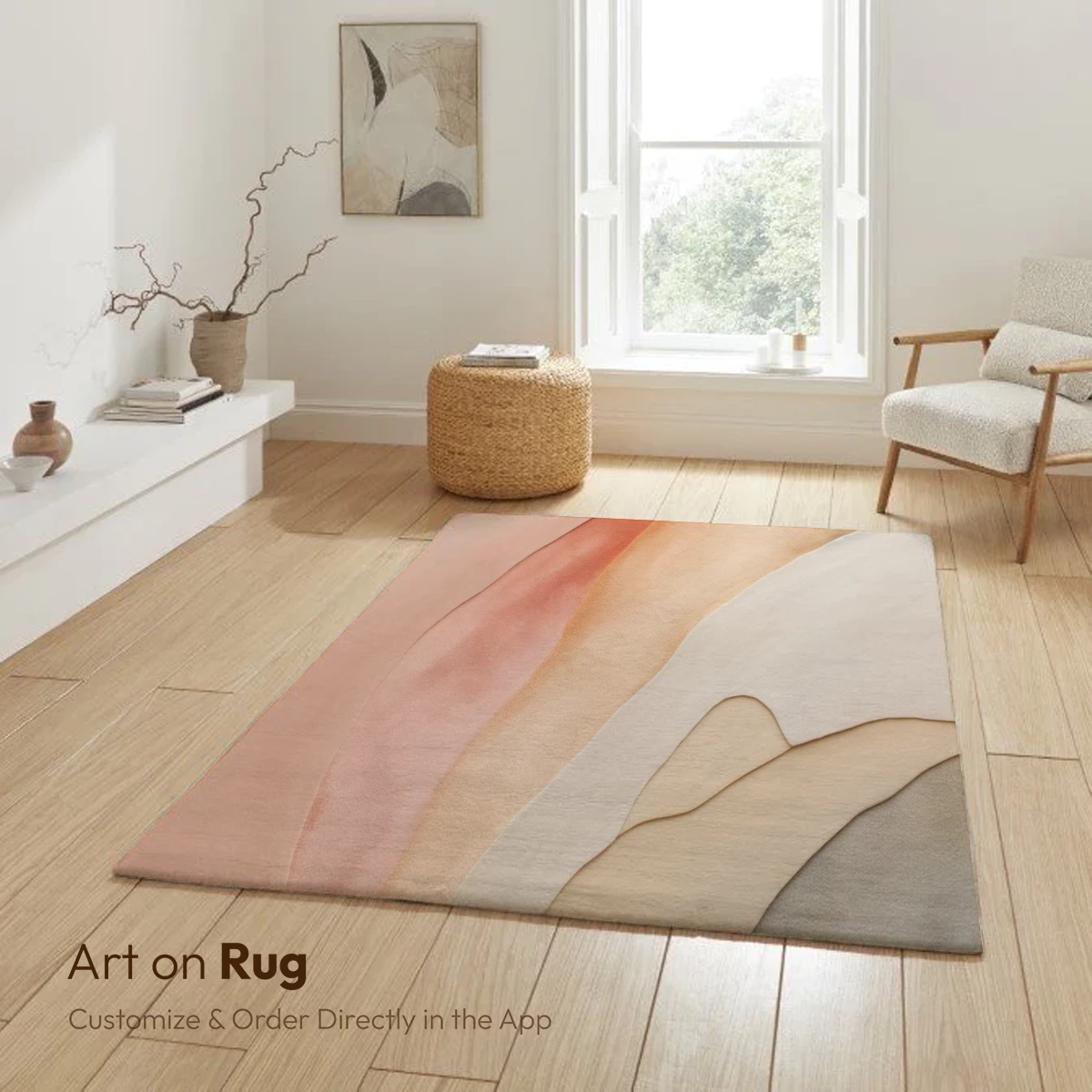 Abstract Terracotta Flow: Modern Watercolor Elegance - Image 6