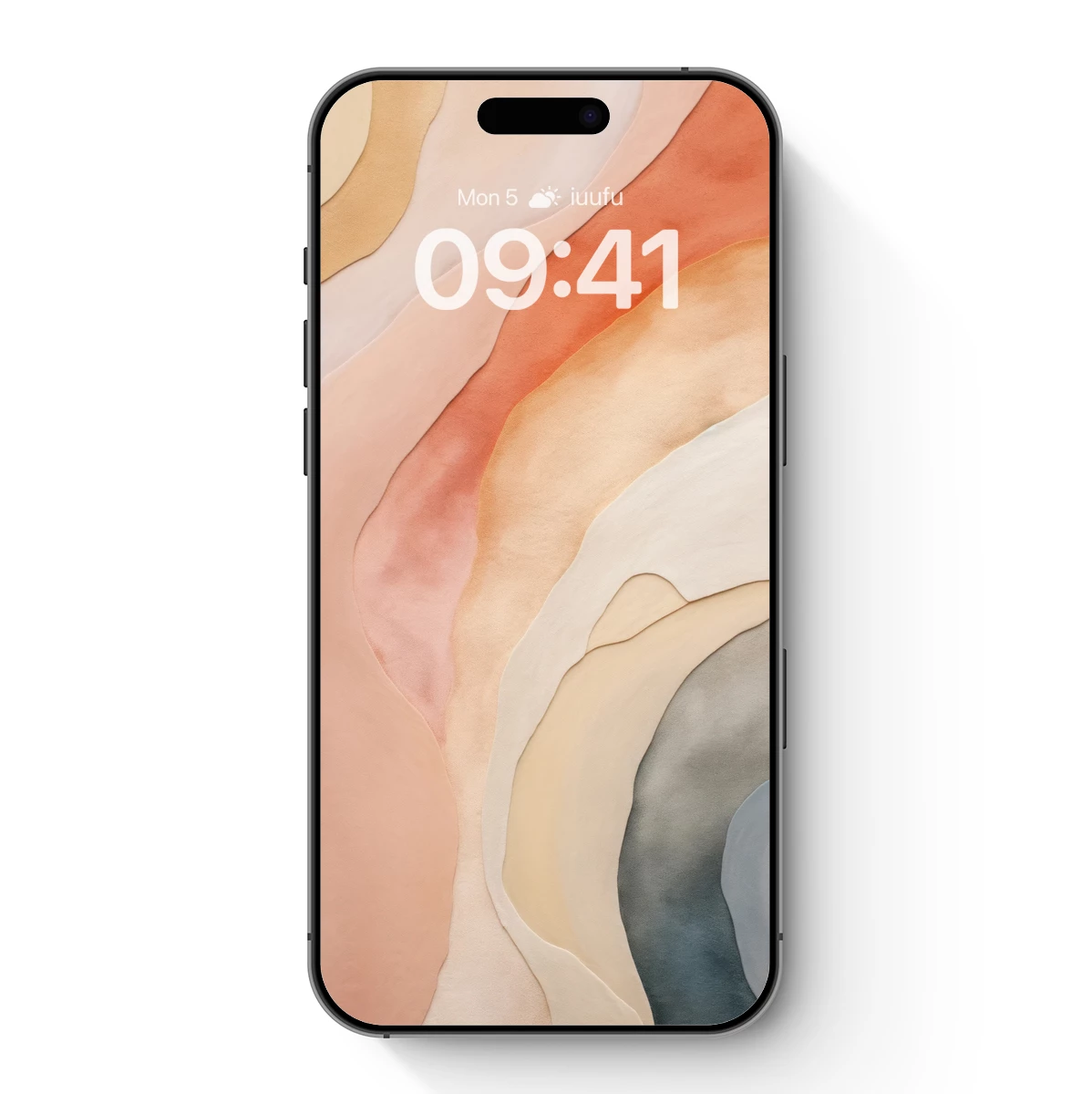 Abstract Terracotta Flow: Modern Watercolor Elegance