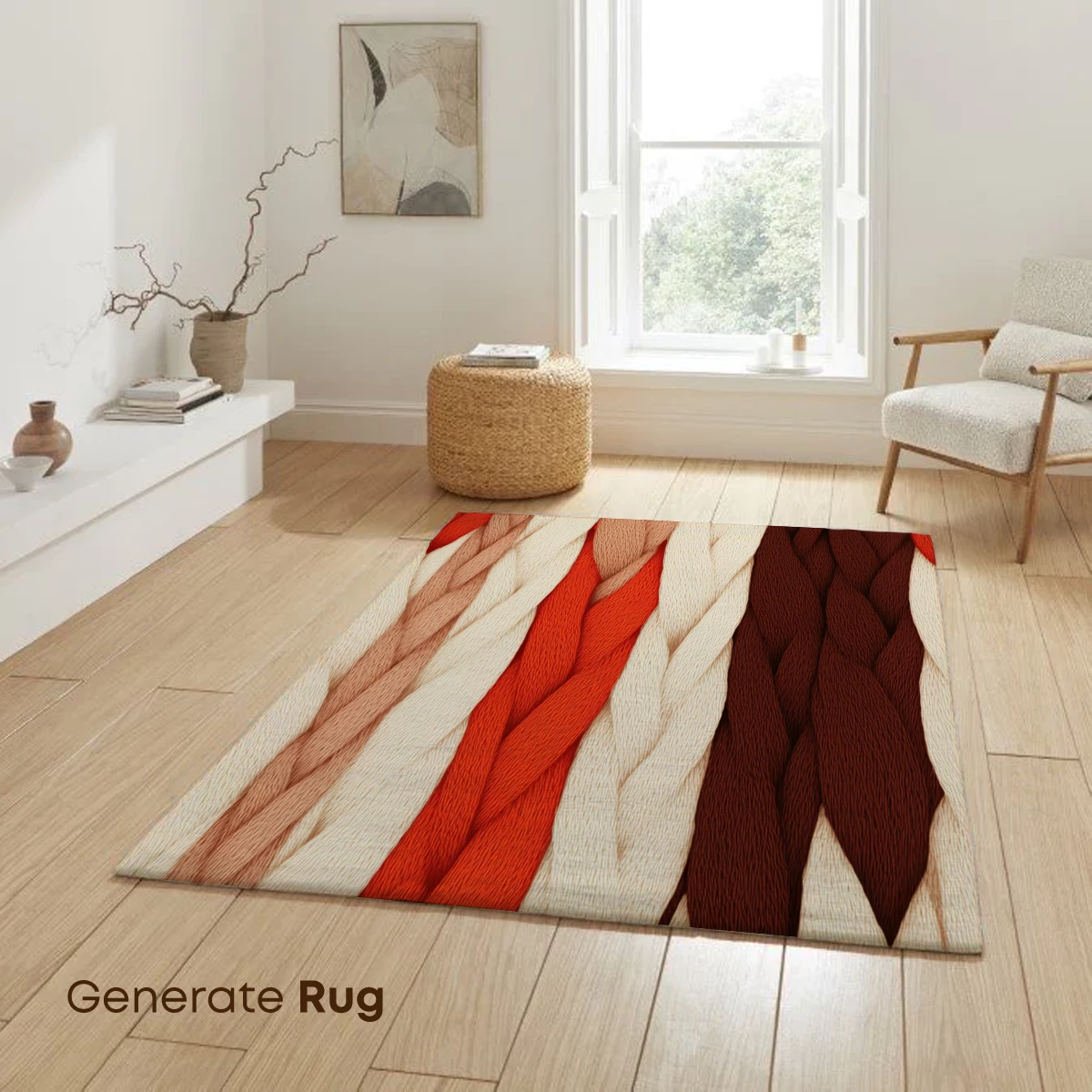 Interwoven Elegance: Braided Textures in Warm Tones - Image 6