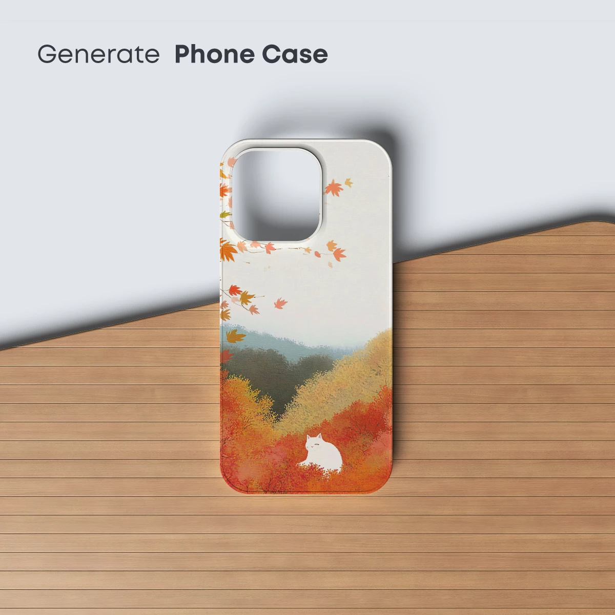 Autumn Whispers: Cat Amidst Falling Leaves - Image 3