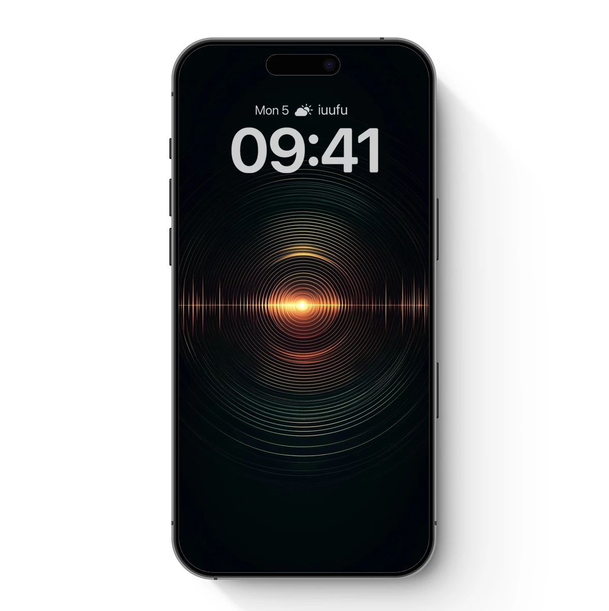 Echoes of Light: Concentric Circles in Warm Glow