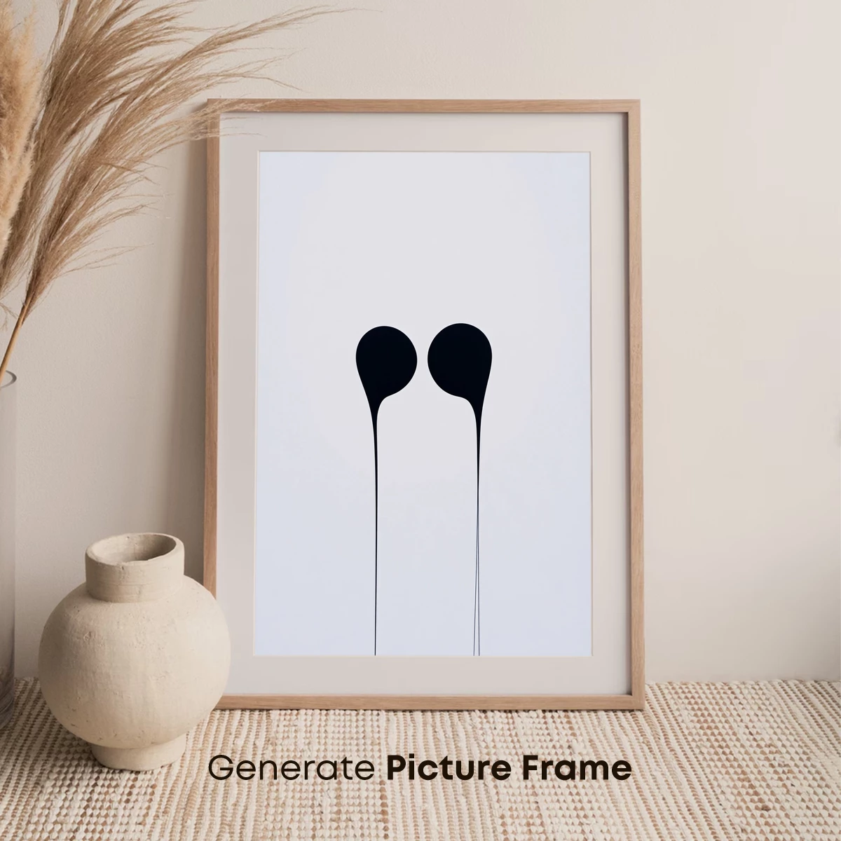 Dripping Elegance: Minimalist Black Teardrops - Image 7
