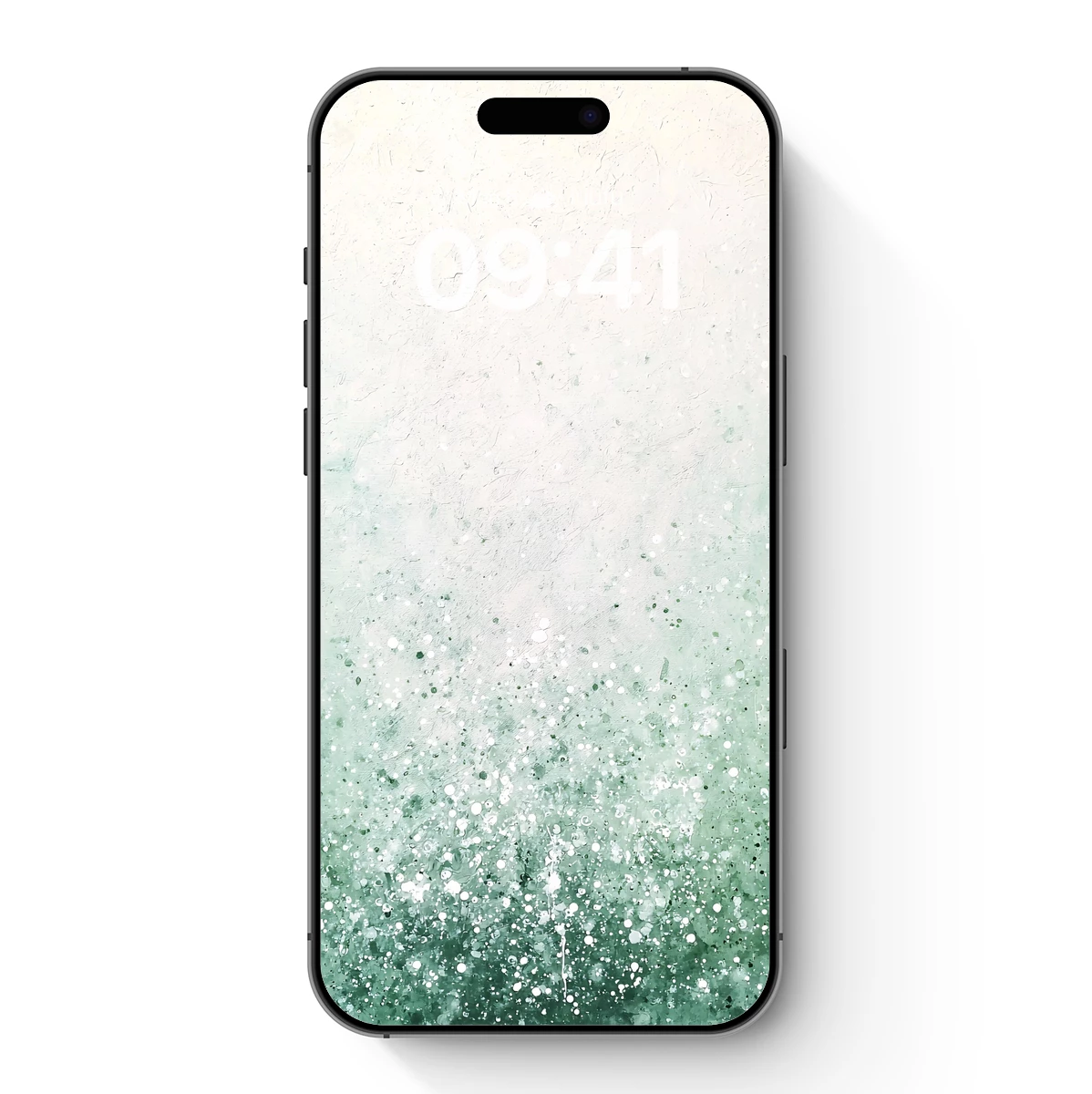 Aqua Serenity: Speckled Mist Abstract Aqua Serenity: Speckled Mist Abstract