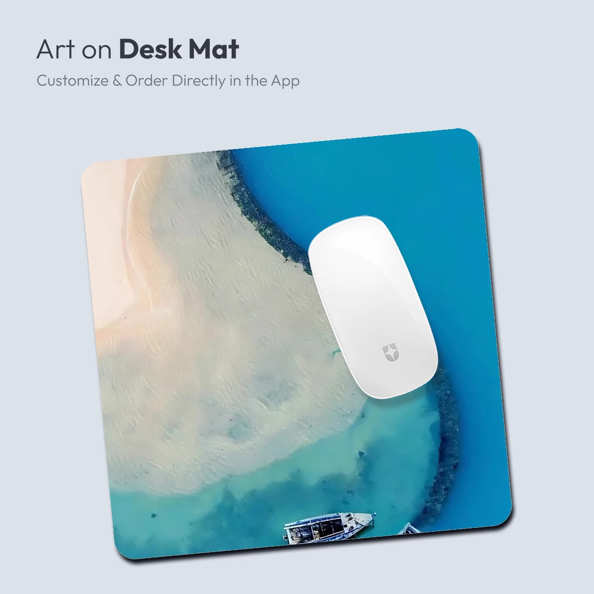 Aerial Serenity: Twin Boats at the Sandbar - Image 3