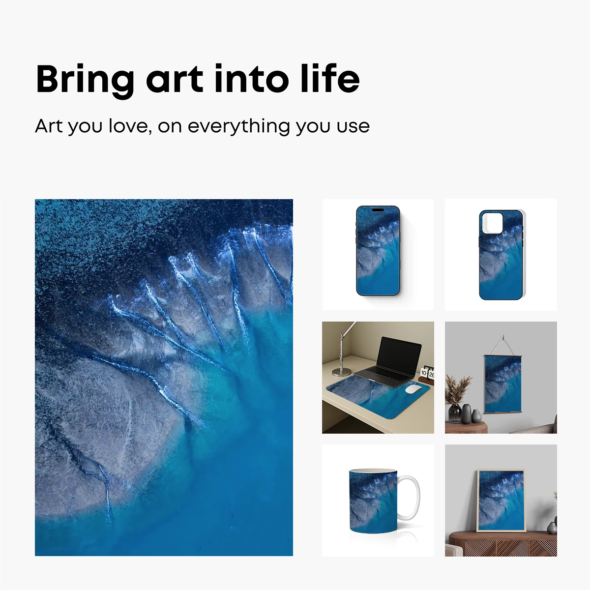 Aerial Symphony of Coastal Tides - Image 2