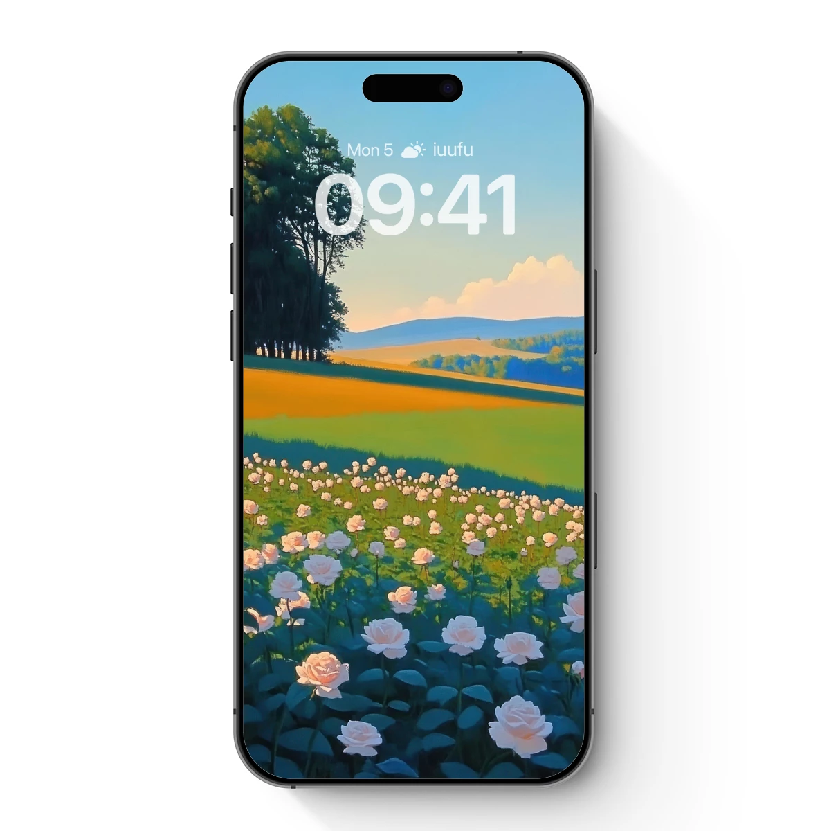 Eternal Rose Field at Dusk