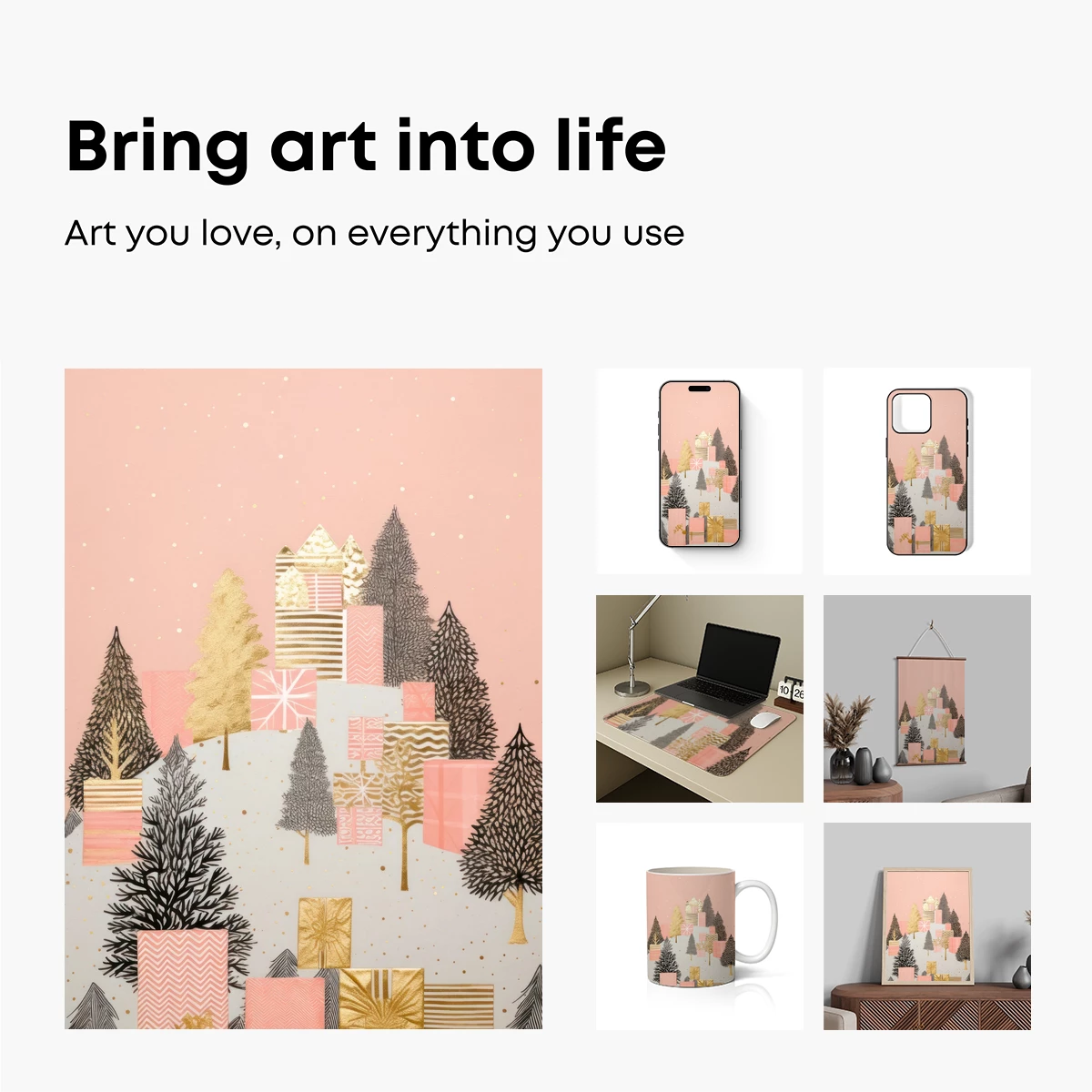 Festive Forest of Gift Boxes