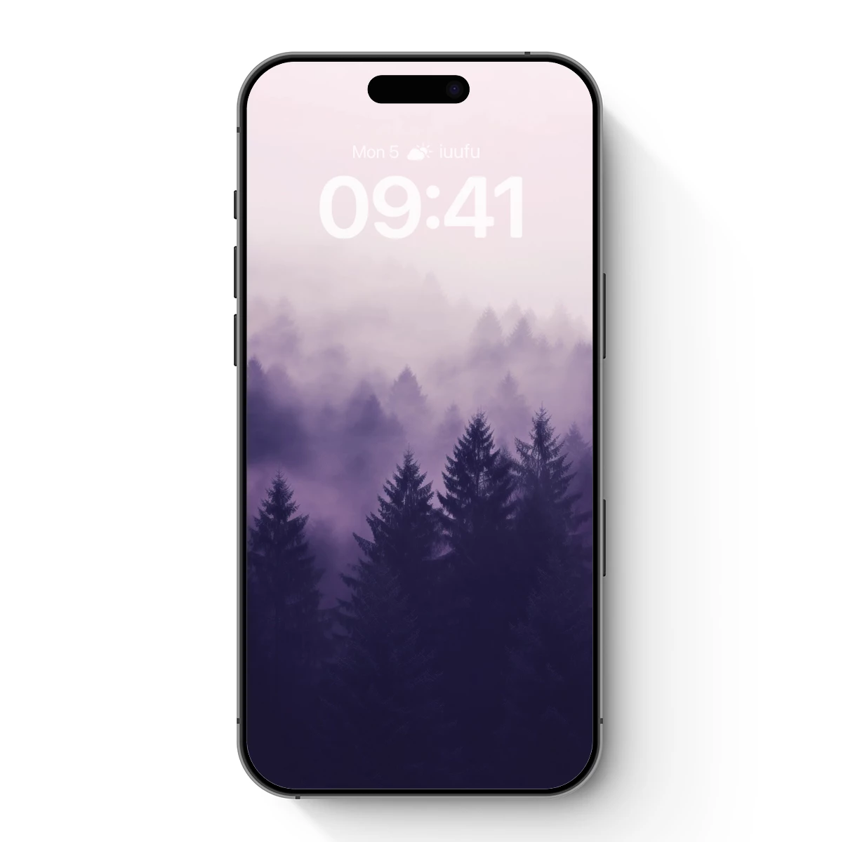 Misty Pine Forest: Purple Haze Elegance