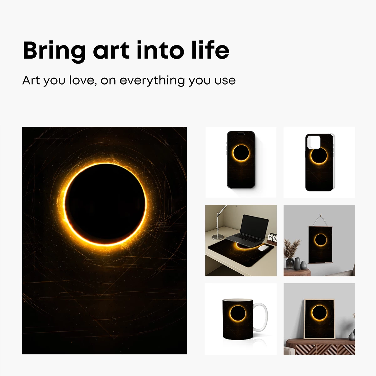 Eclipse of Eternity: Golden Cosmic Ring - Image 2