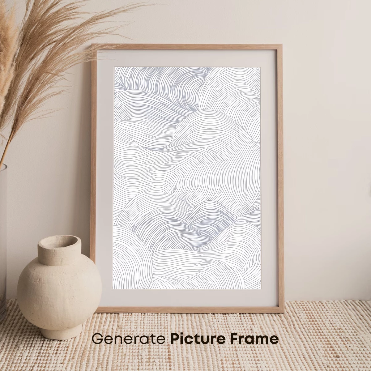 Elegant Wave Lines: Abstract Ocean Rhythms - Image 7