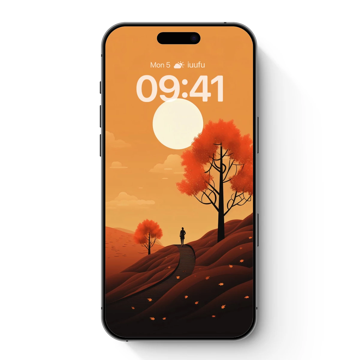 Autumn Solitude: Sunset Pathway Autumn Solitude: Sunset Pathway