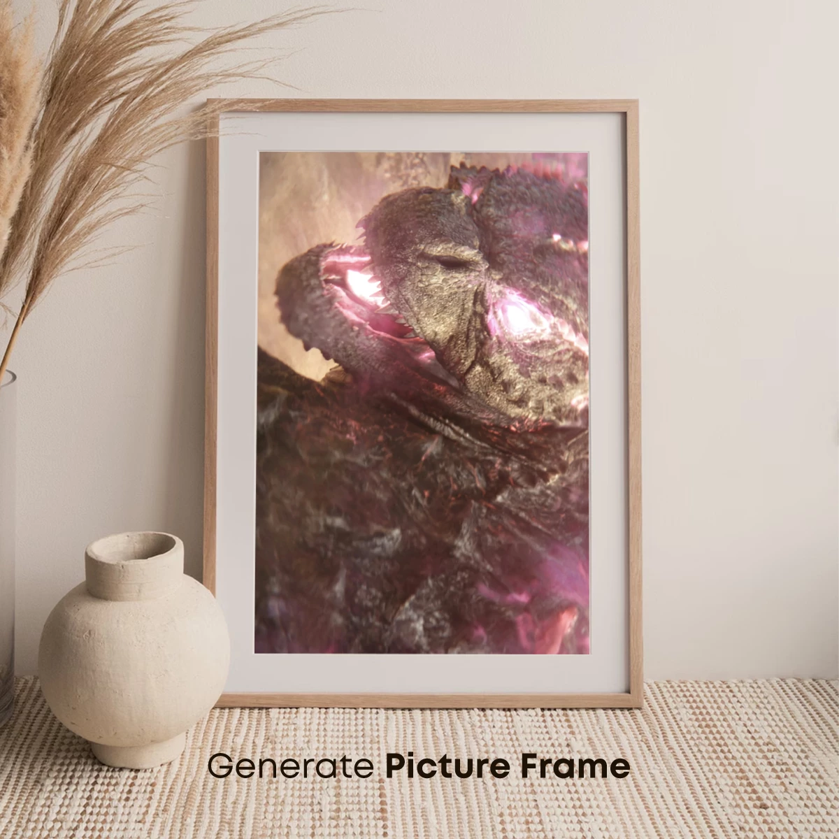 Ferocious Dragon's Roar: Mythic Beast in Crimson Light - Image 7