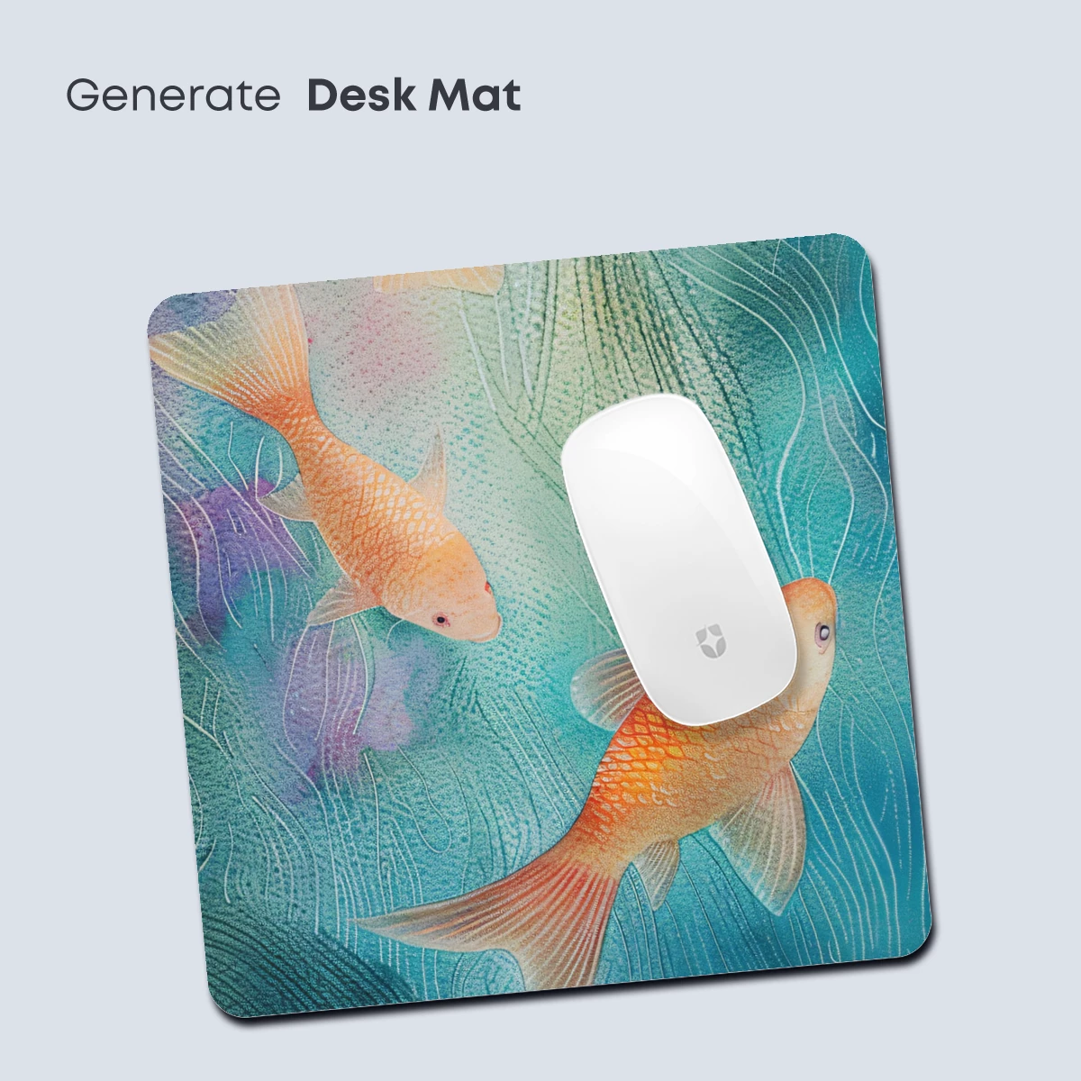 Aquatic Elegance: Golden Fish in Ethereal Waters - Image 4