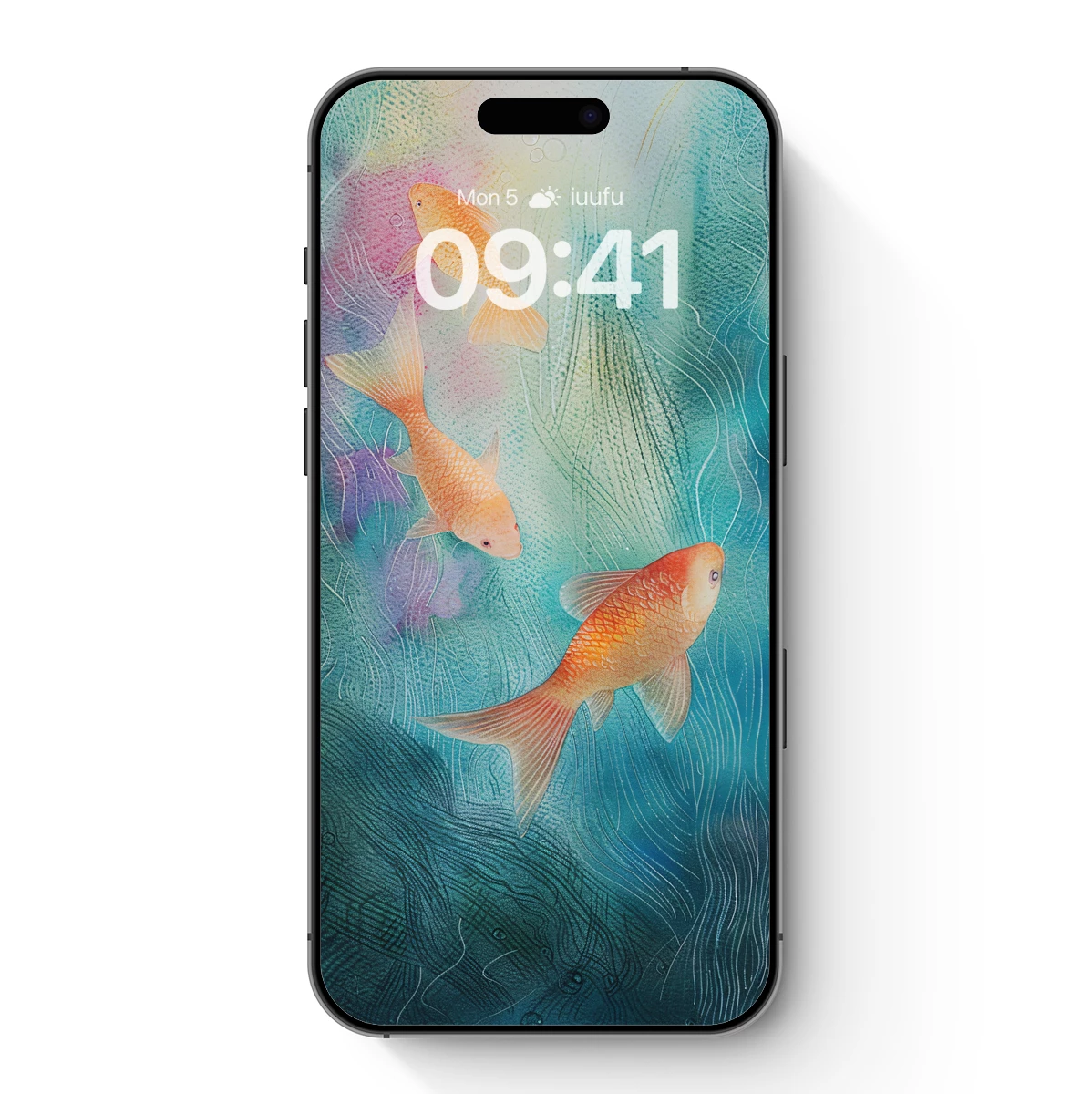 Aquatic Elegance: Golden Fish in Ethereal Waters