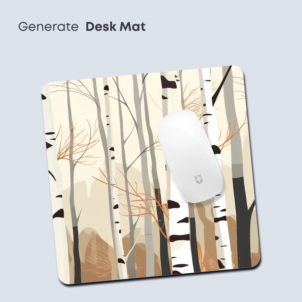 Autumn Birch Forest: Minimalist Nature Art - Image 4