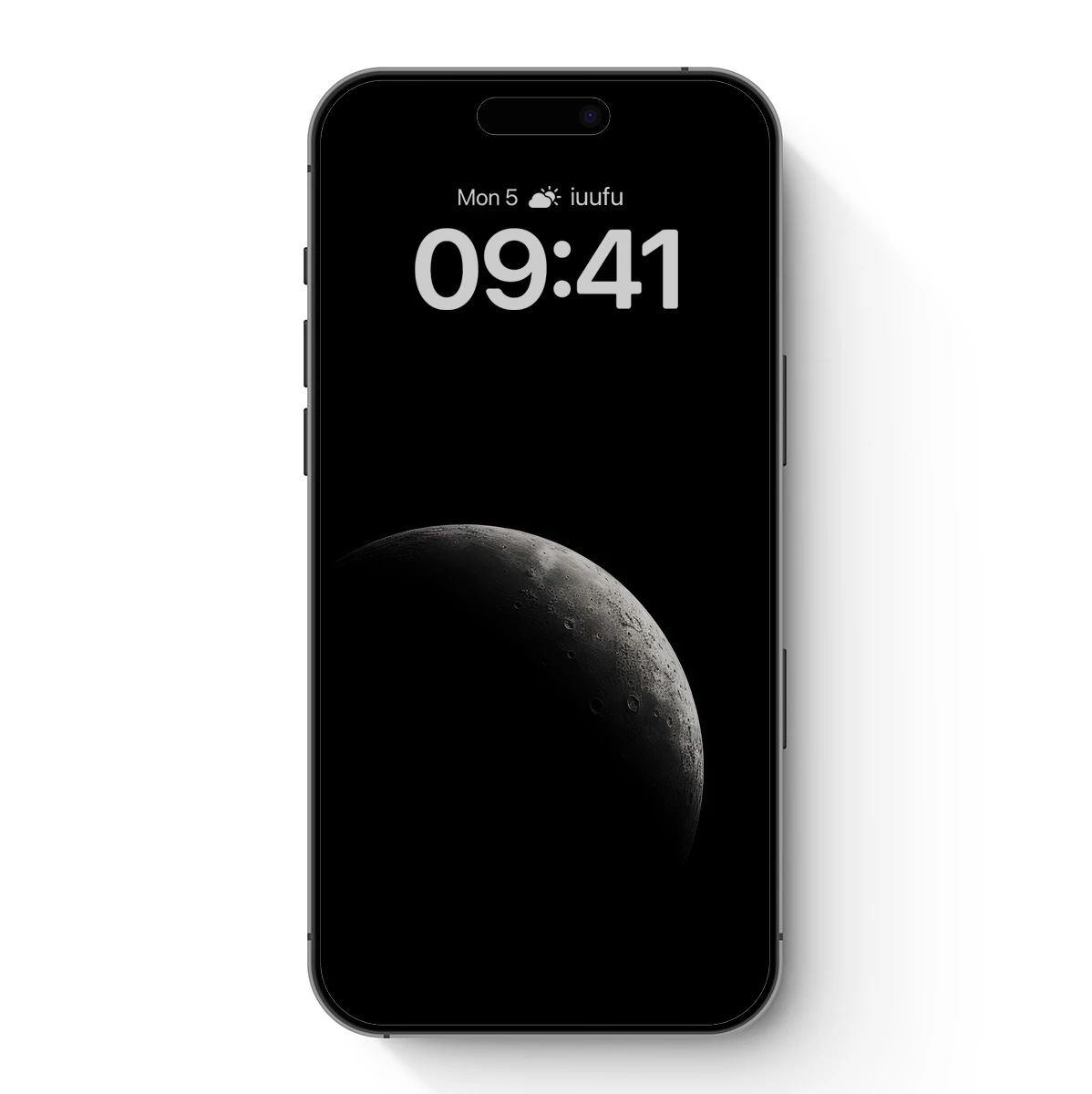 Eclipse of Solitude: Lunar Crescent in Shadow