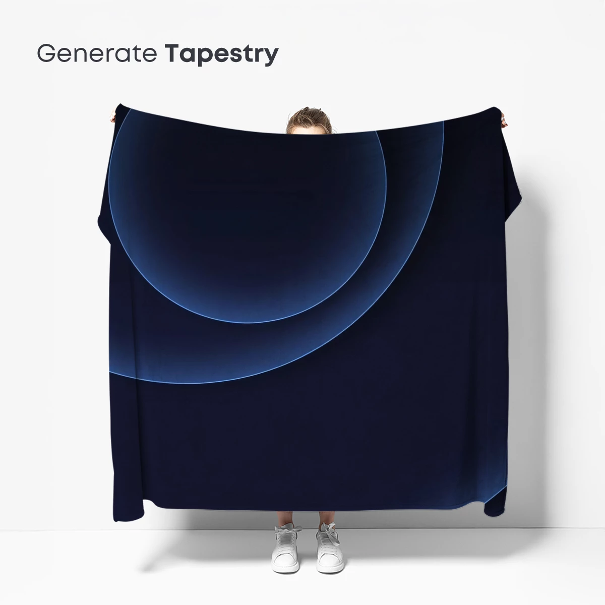 Ethereal Blue Circles: A Meditation on Depth - Image 5