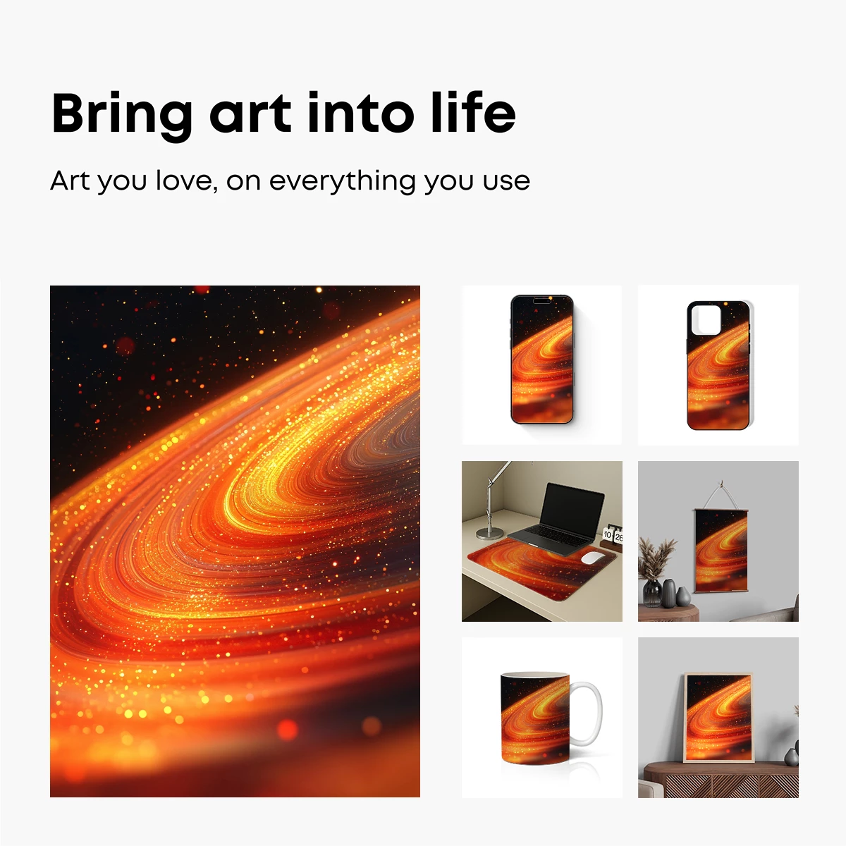 Golden Spiral Odyssey: A Celestial Dance of Light - Image 2