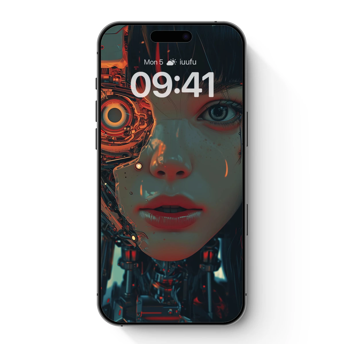 Cybernetic Muse: Half-Mechanical, Half-Human Harmony