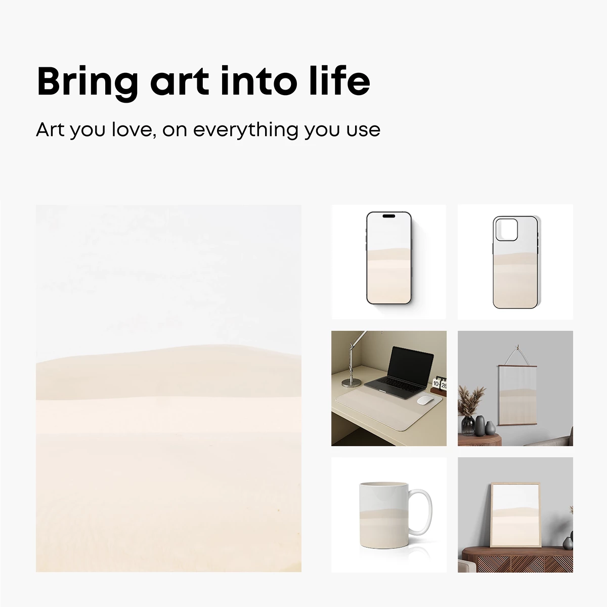 Ethereal Sand Dunes: Minimalist Desert Landscape - Image 2