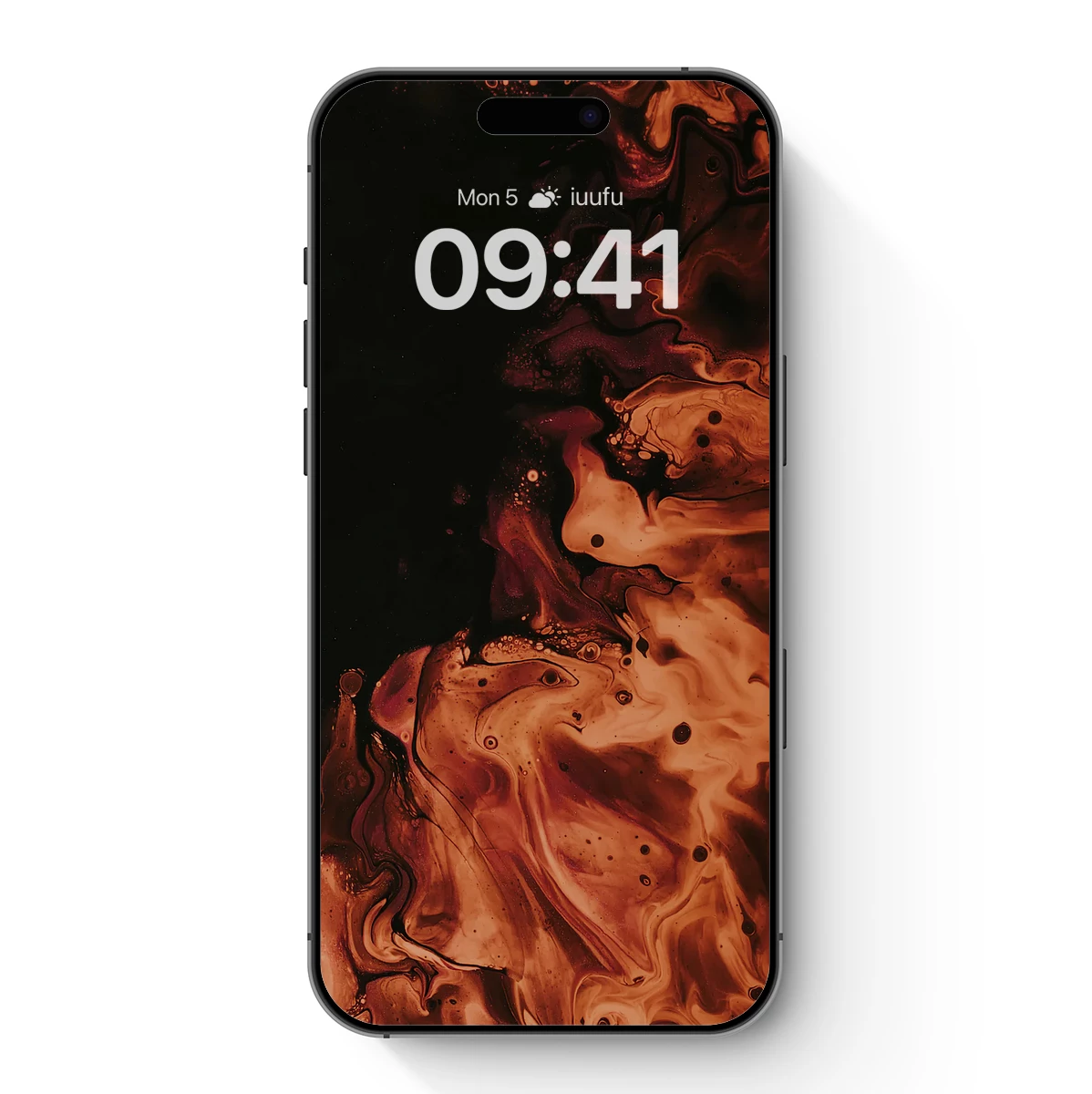 Crimson Whispers: Abstract Ink Fusion