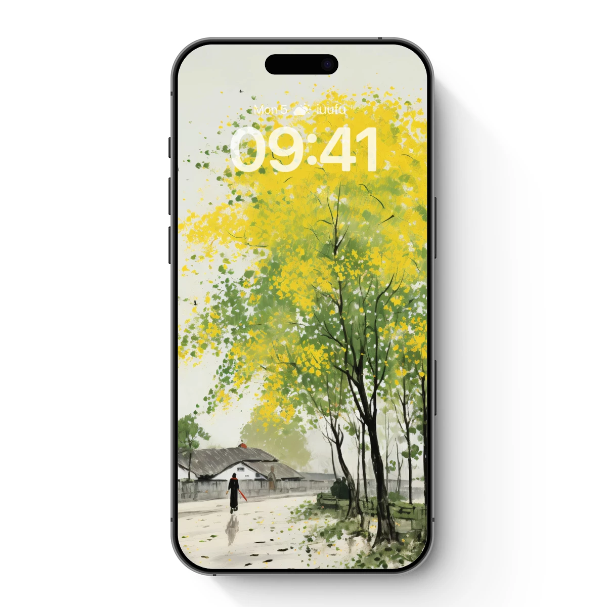 Golden Canopy: A Watercolor Symphony of Trees and Light