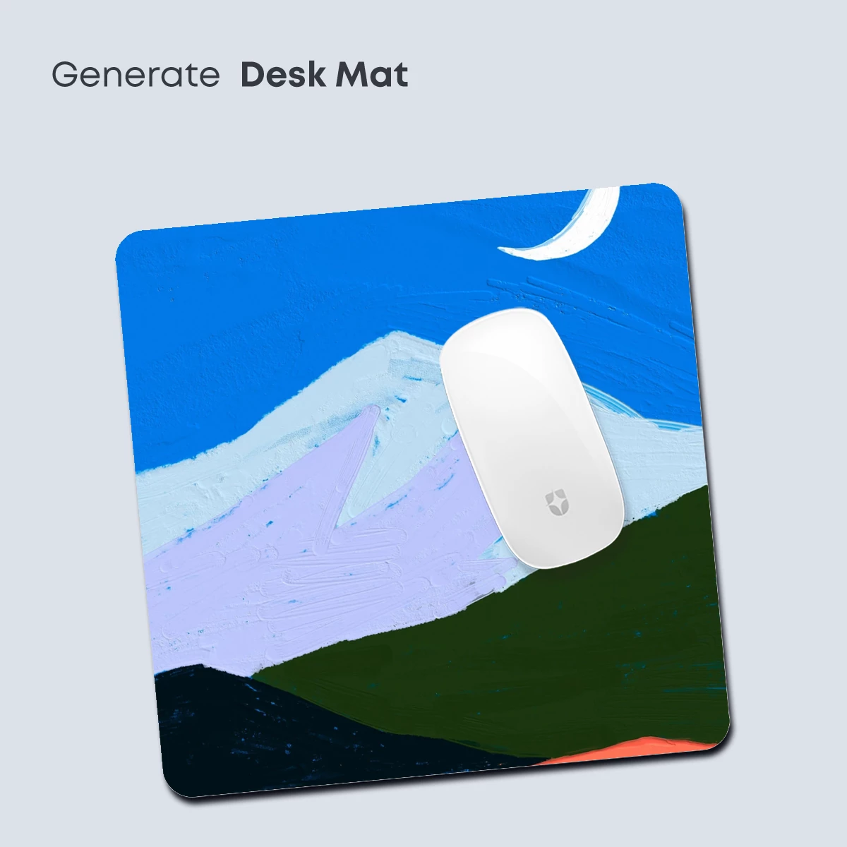 Crescent Moon Over Abstract Peaks - Image 4