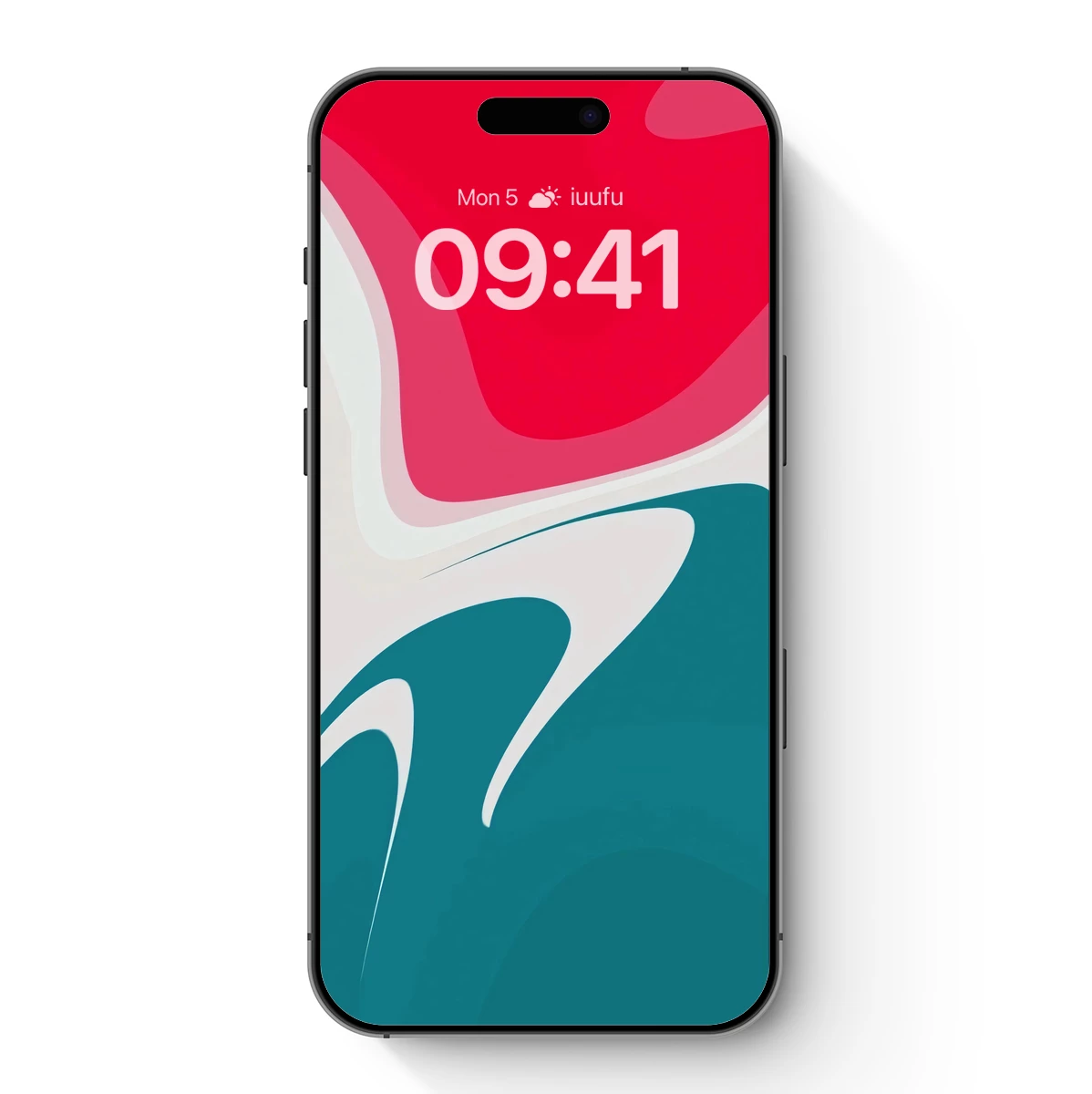 Fluid Chromatics: Abstract Waves in Teal and Crimson