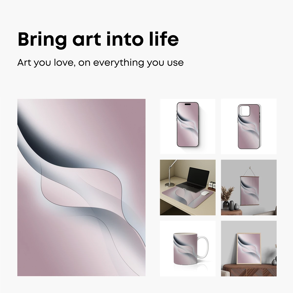 Ethereal Flow: Abstract Gradient Waves - Image 2