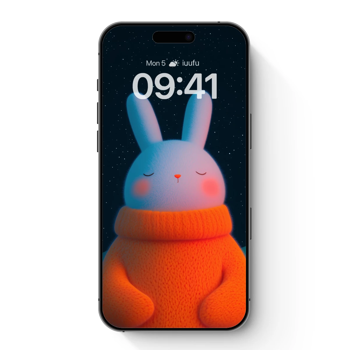 Cozy Bunny in Starlit Night