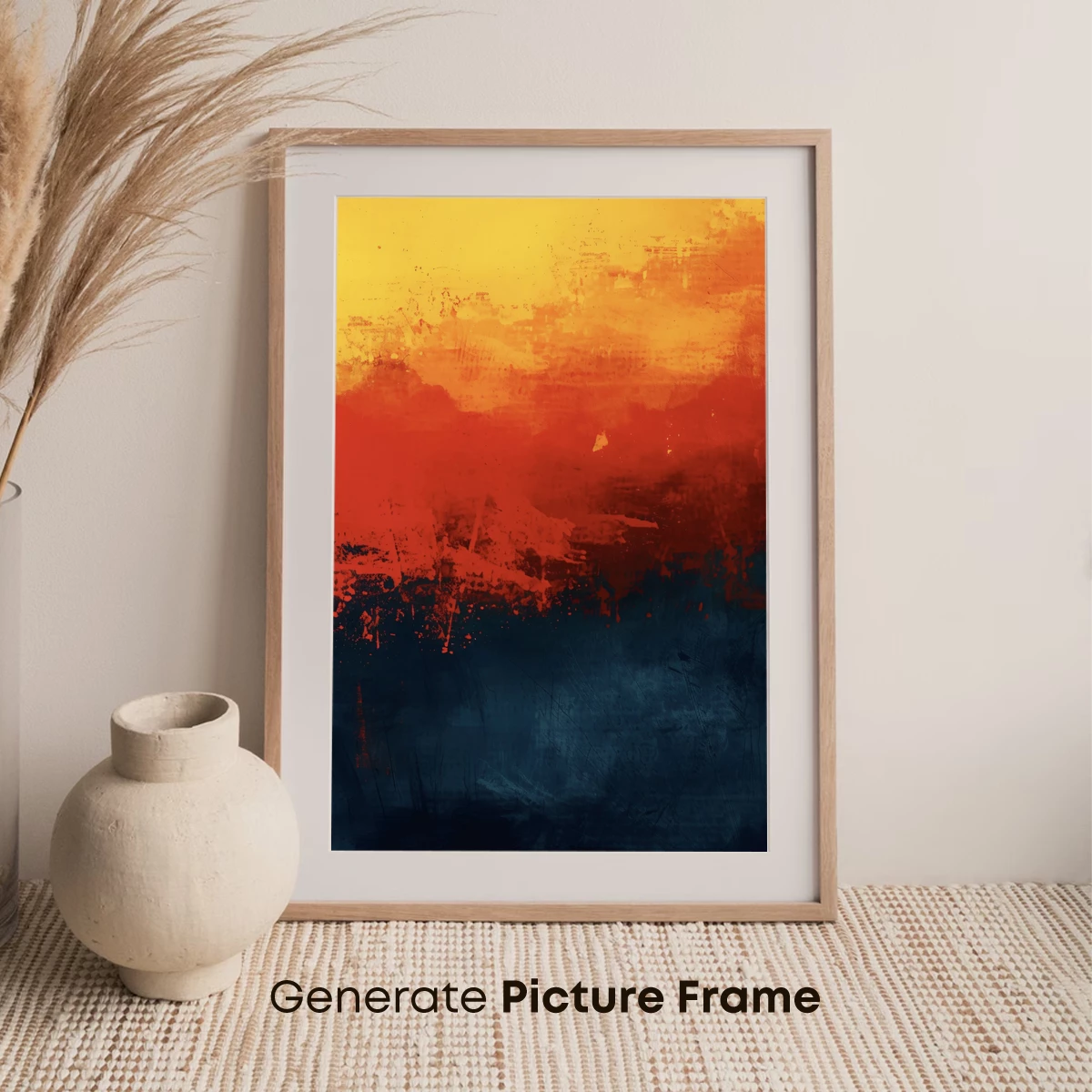 Fiery Sunset Over Midnight Sea - Image 7