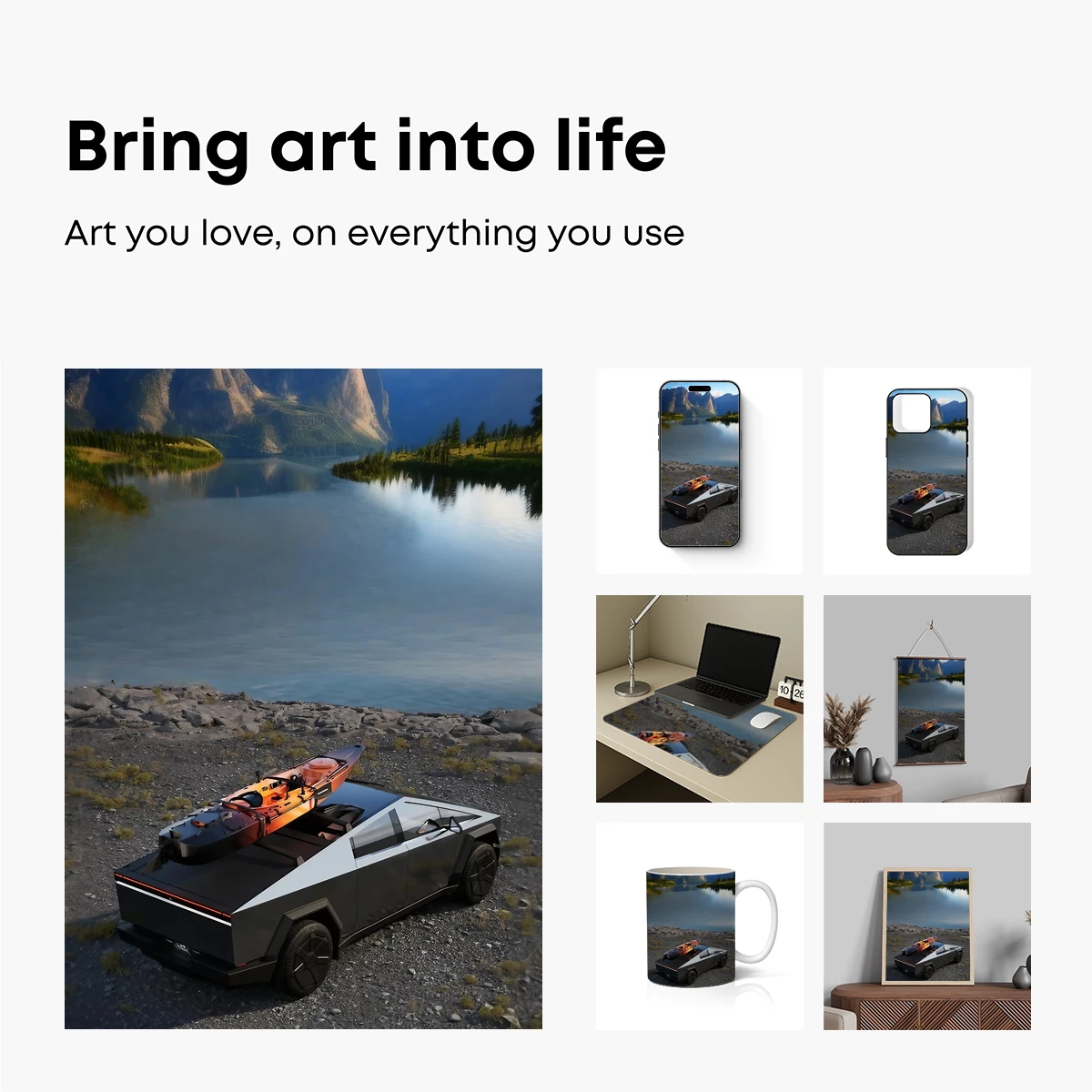 Futuristic Pickup by Serene Lake - Image 2