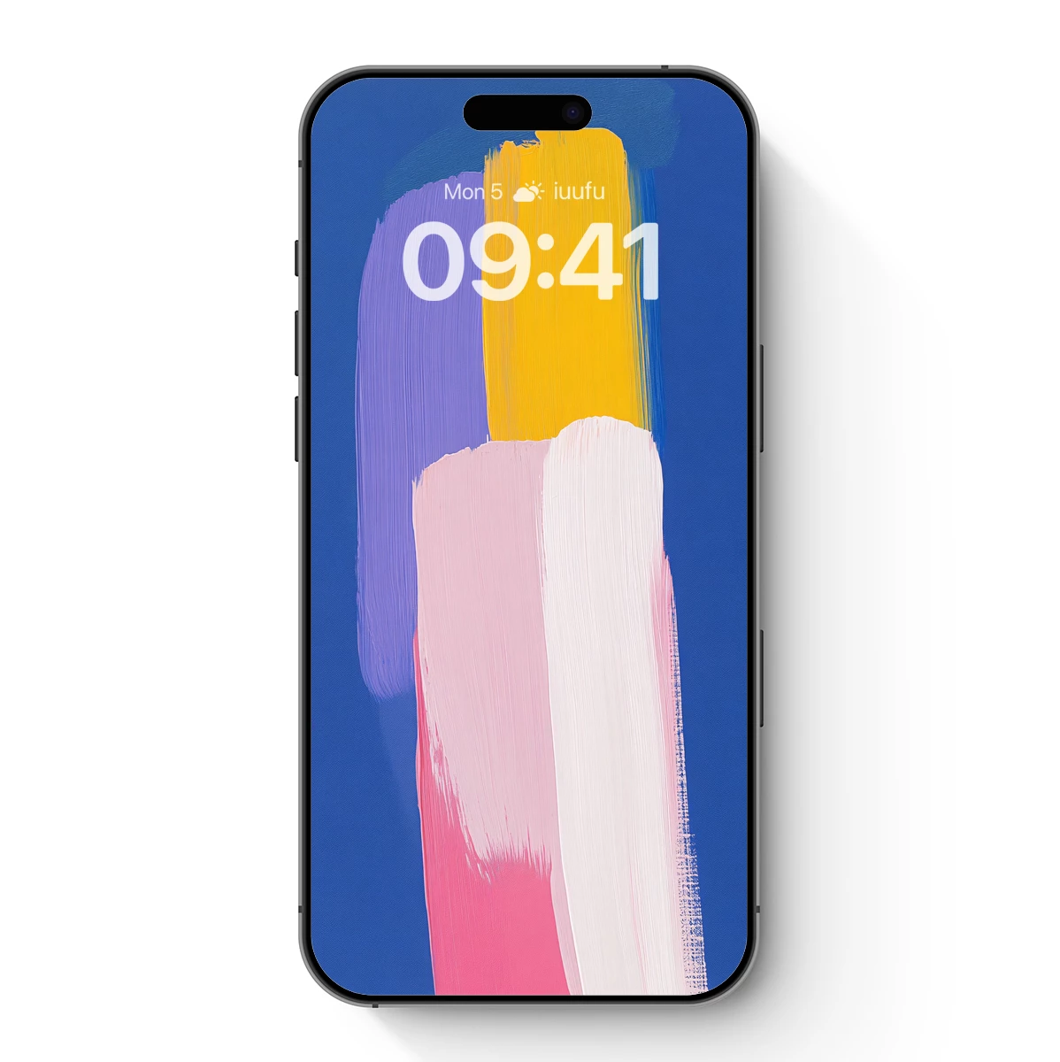 Abstract Brushstroke Symphony in Blue