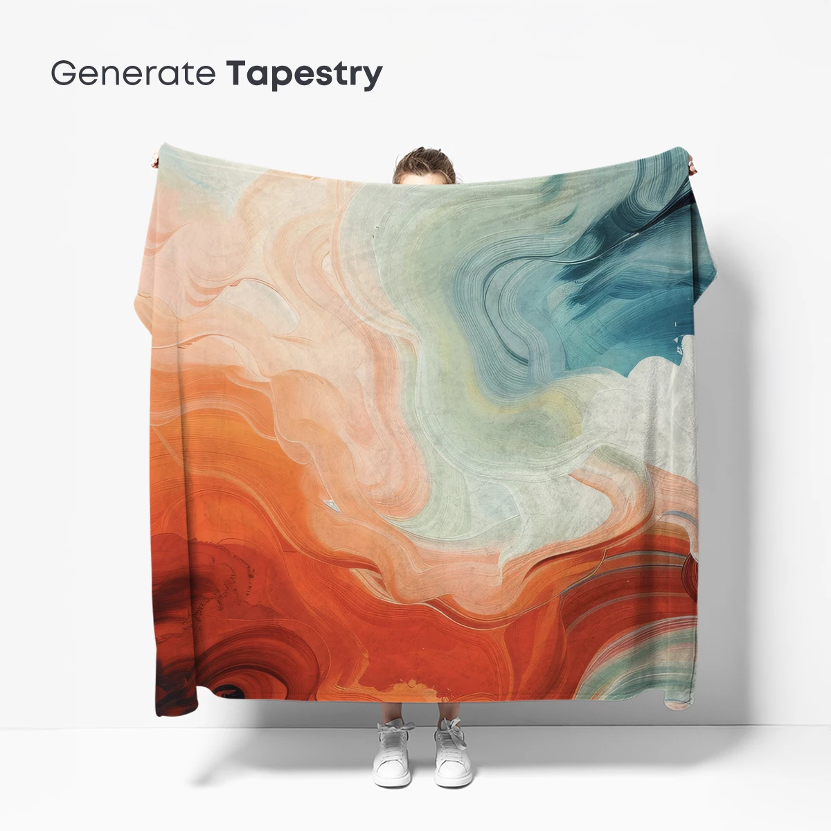 Abstract Fusion: Swirling Tides of Color - Image 5