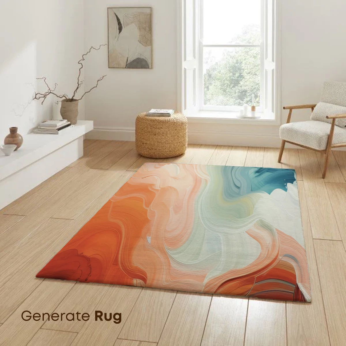 Abstract Fusion: Swirling Tides of Color - Image 6