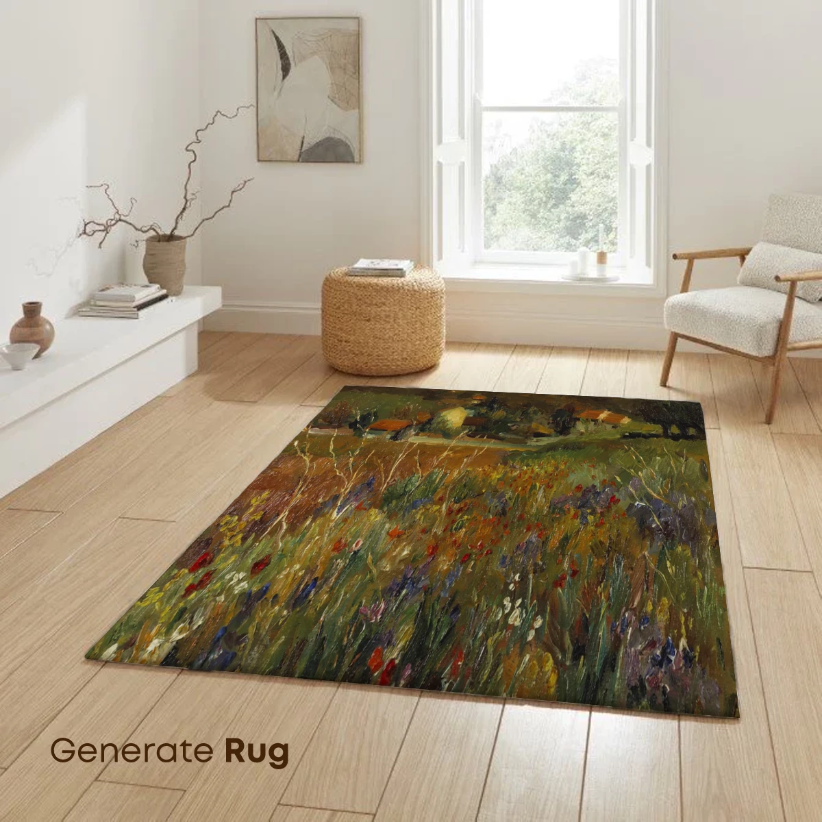 Blooming Fields Under Golden Hills - Image 6