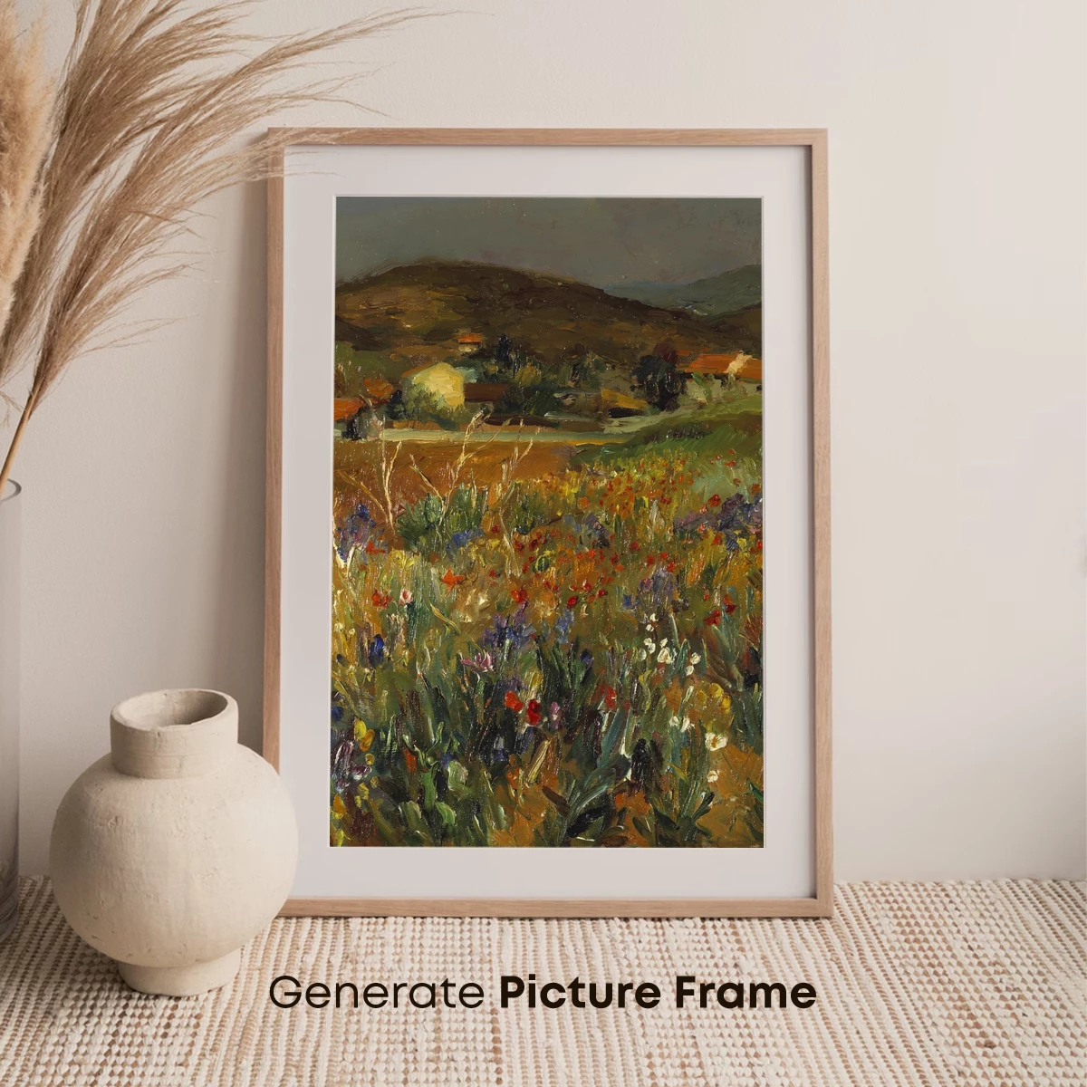 Blooming Fields Under Golden Hills - Image 7