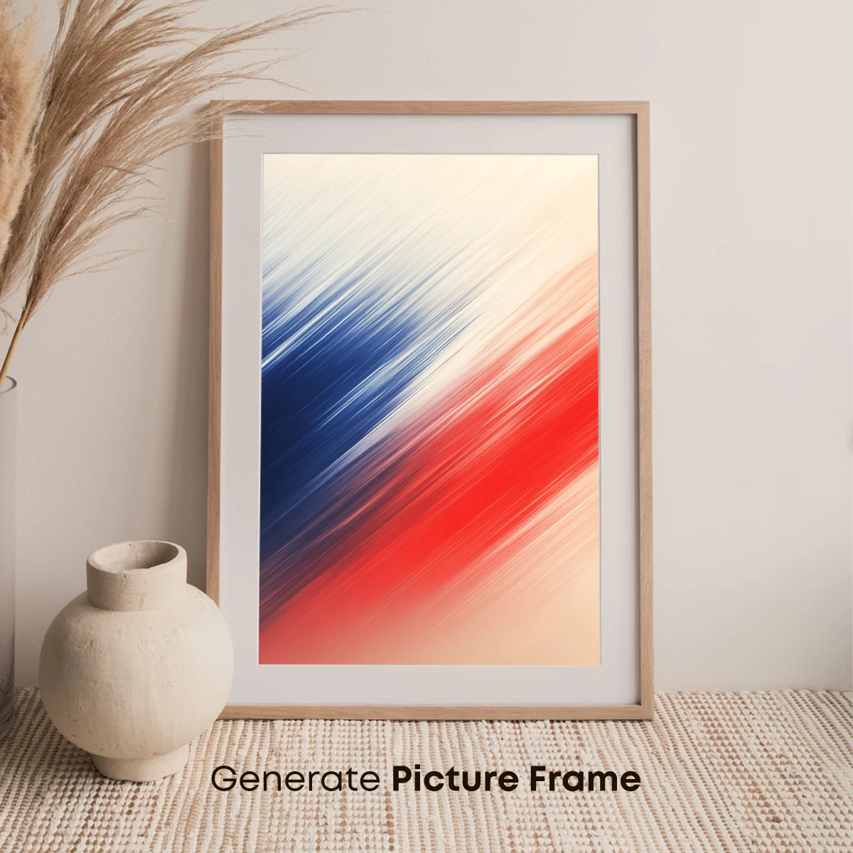Diagonal Velocity: Red, White, and Blue Blur - Image 7